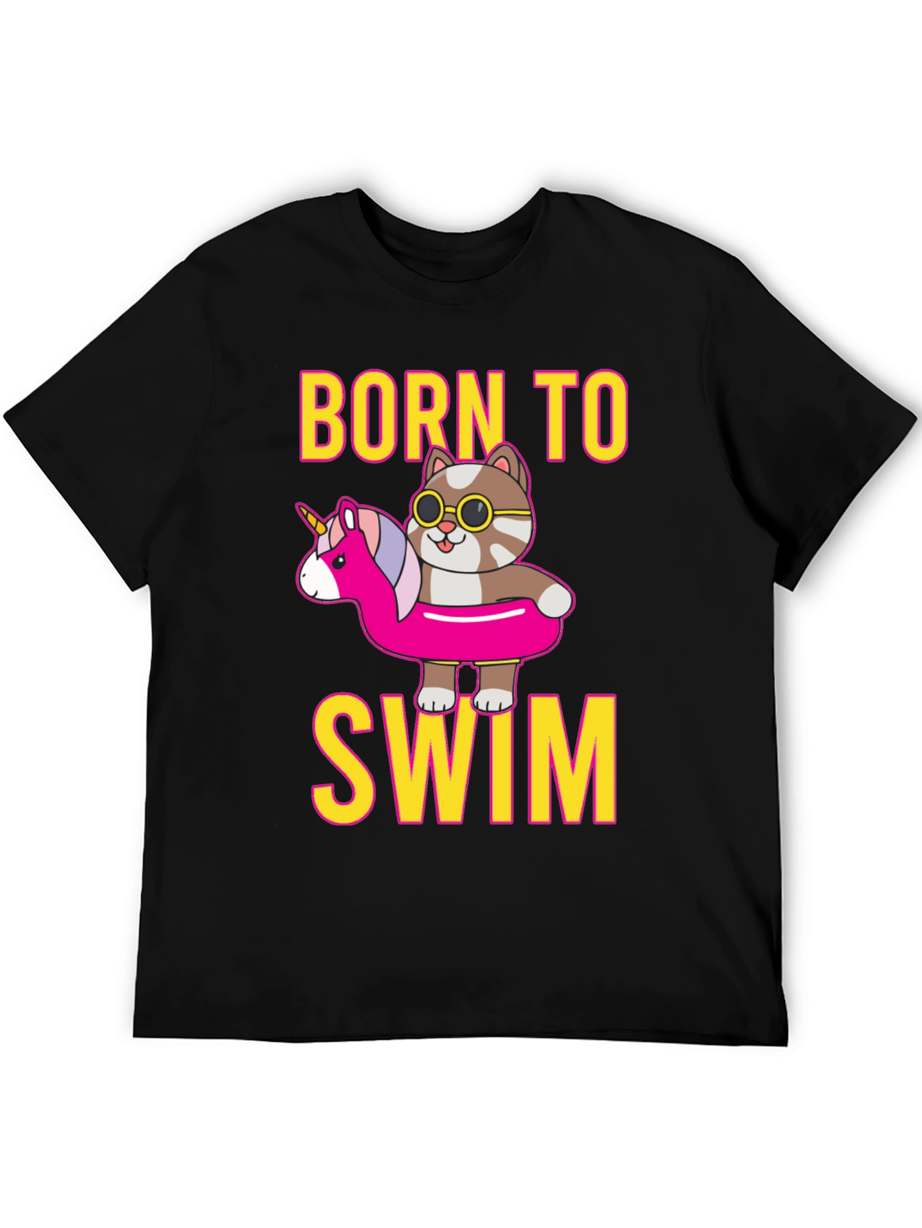 Born To Swim Cat T-Shirt