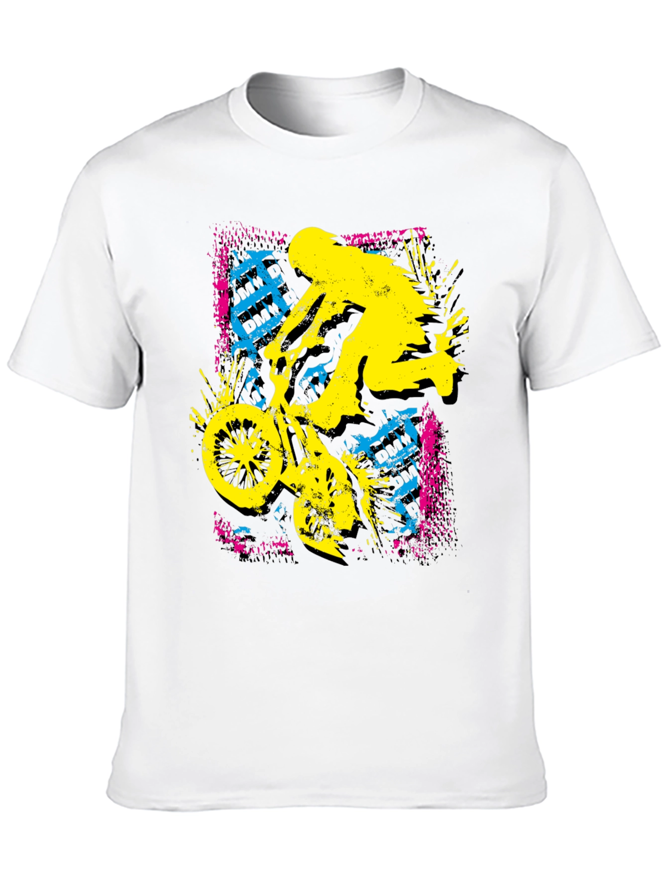 BMX Rider Graphic Print Black Tee