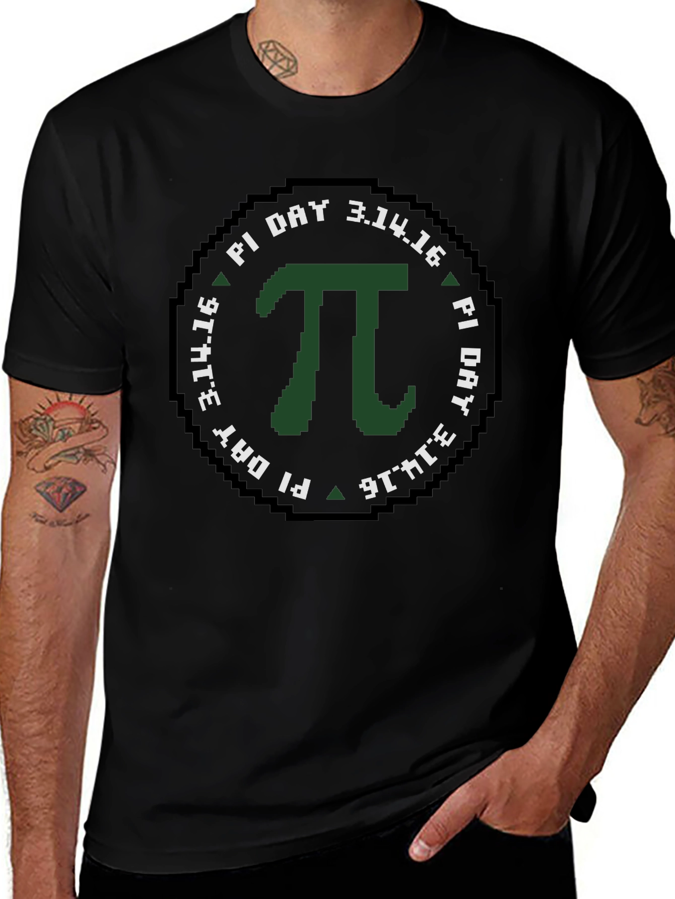 Pi Day 3.14.16 Pixelated T-Shirt