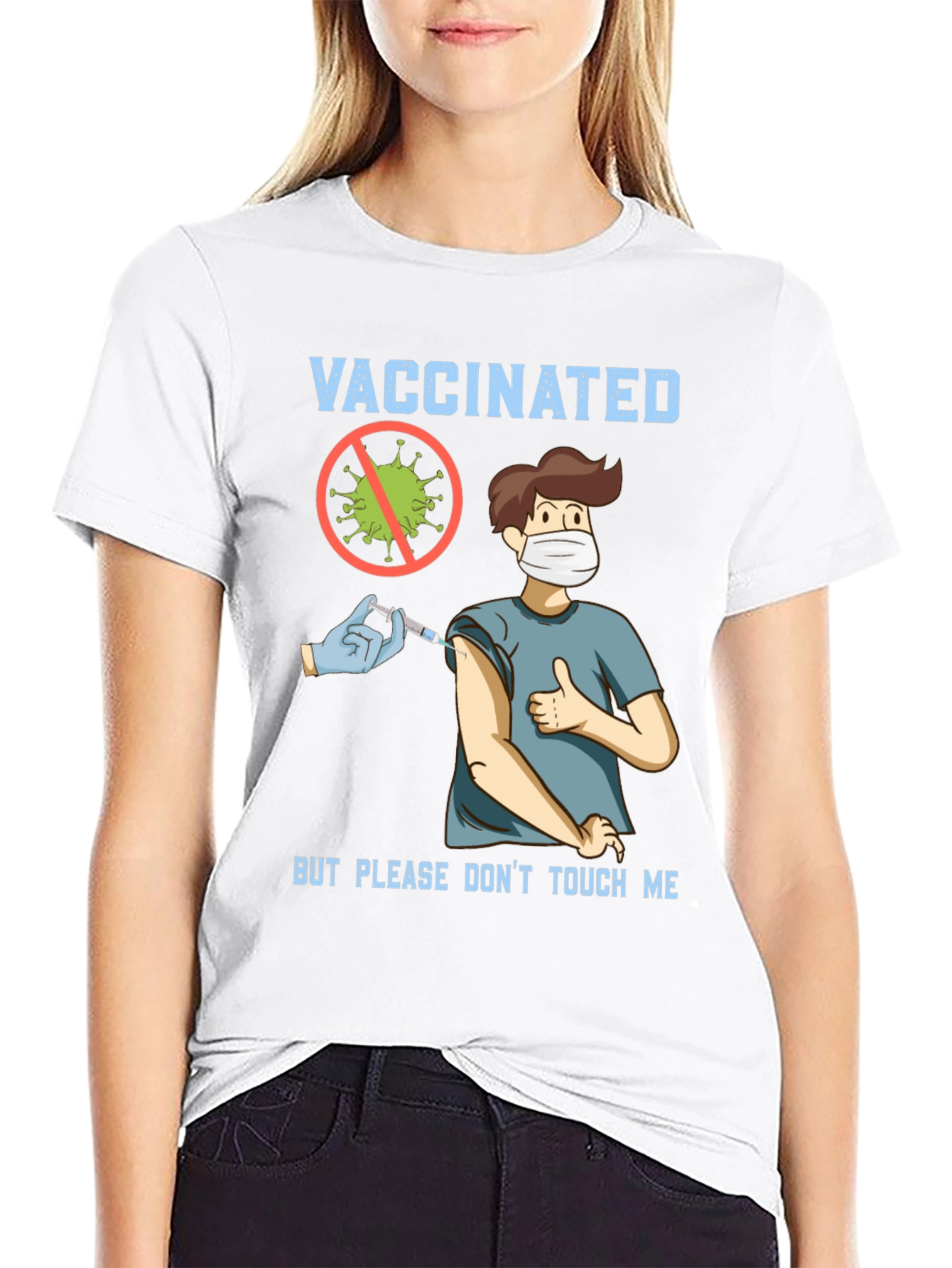 Vaccinated But Please Dont Touch Me T-Shirt