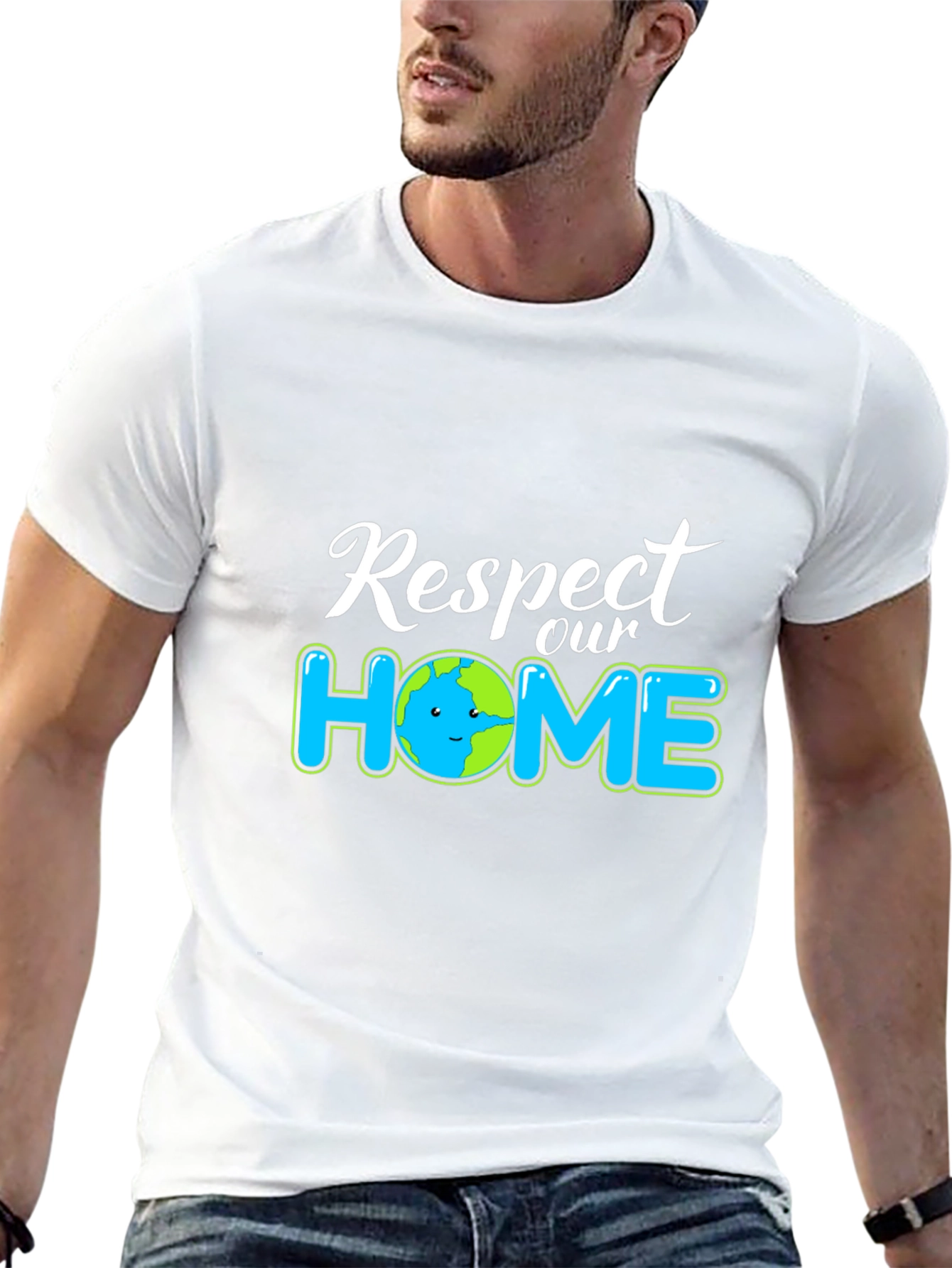 Respect Our Home Earth Graphic Tee