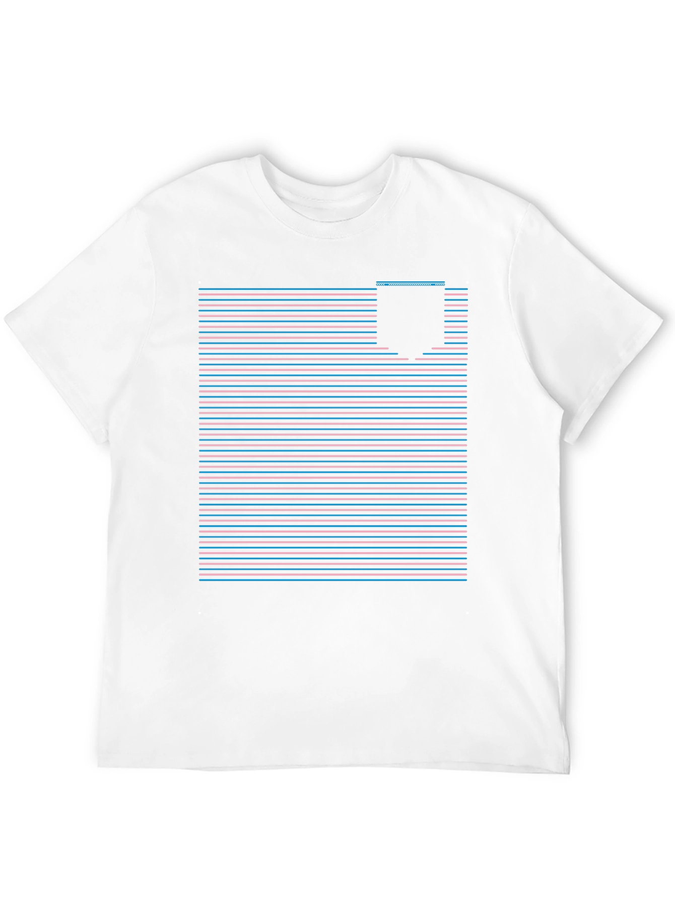 Retro Striped Pocket Tee - Classic Style