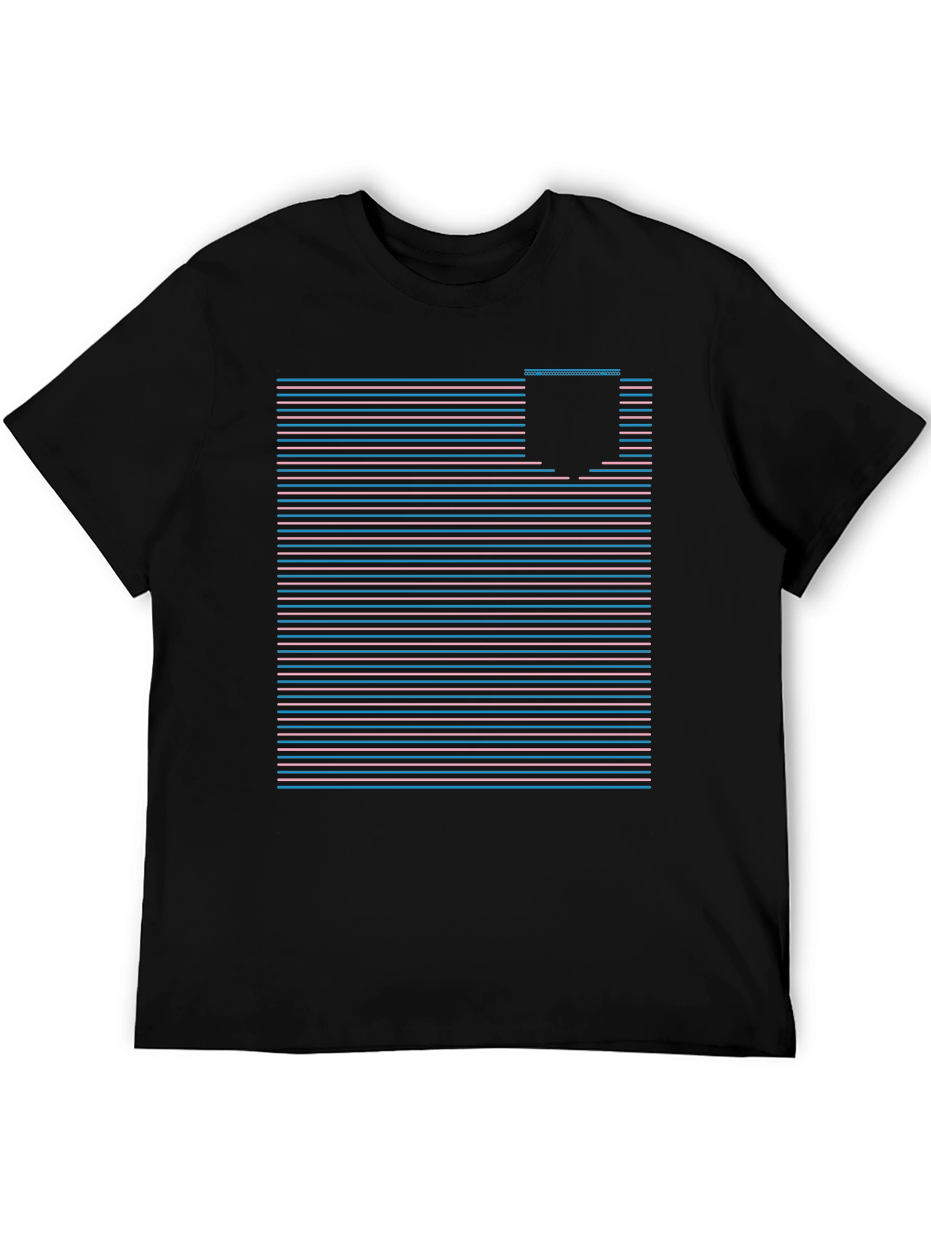 Retro Striped Pocket Tee - Classic Style