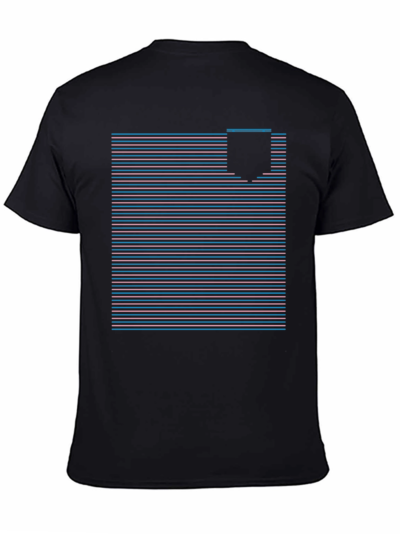 Retro Striped Pocket Tee - Classic Style