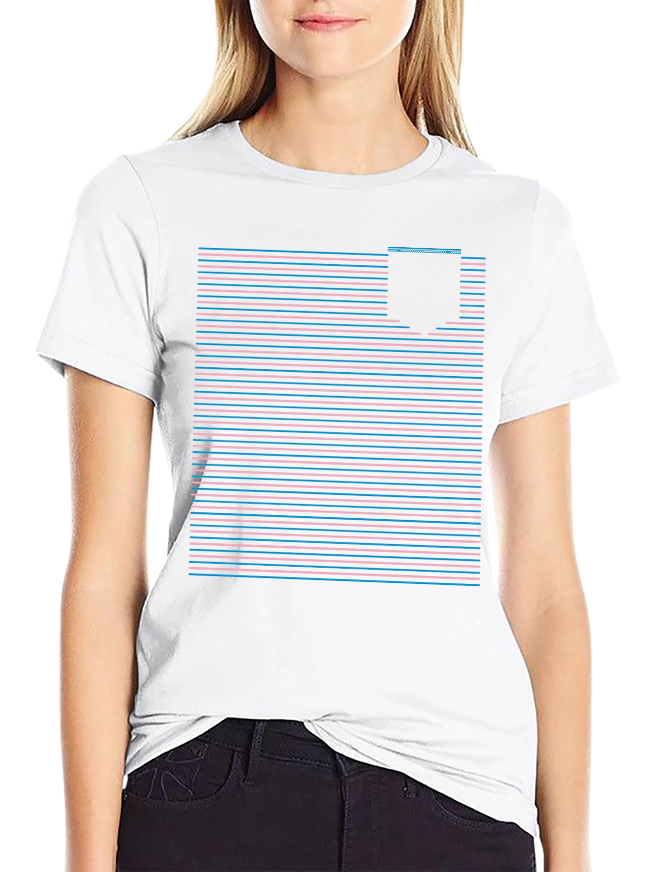 Retro Striped Pocket Tee - Classic Style