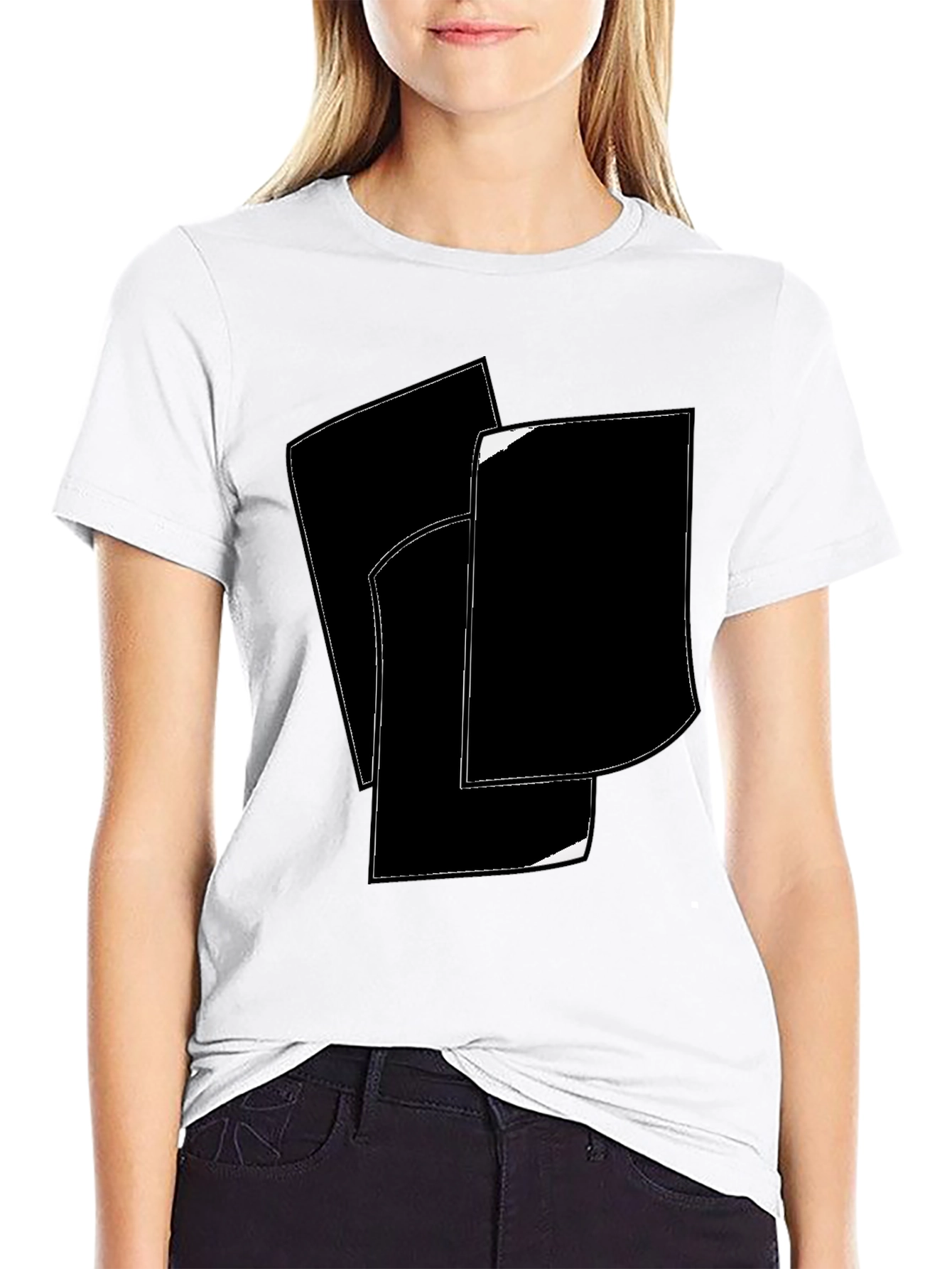 Abstract Black & White Graphic Tee