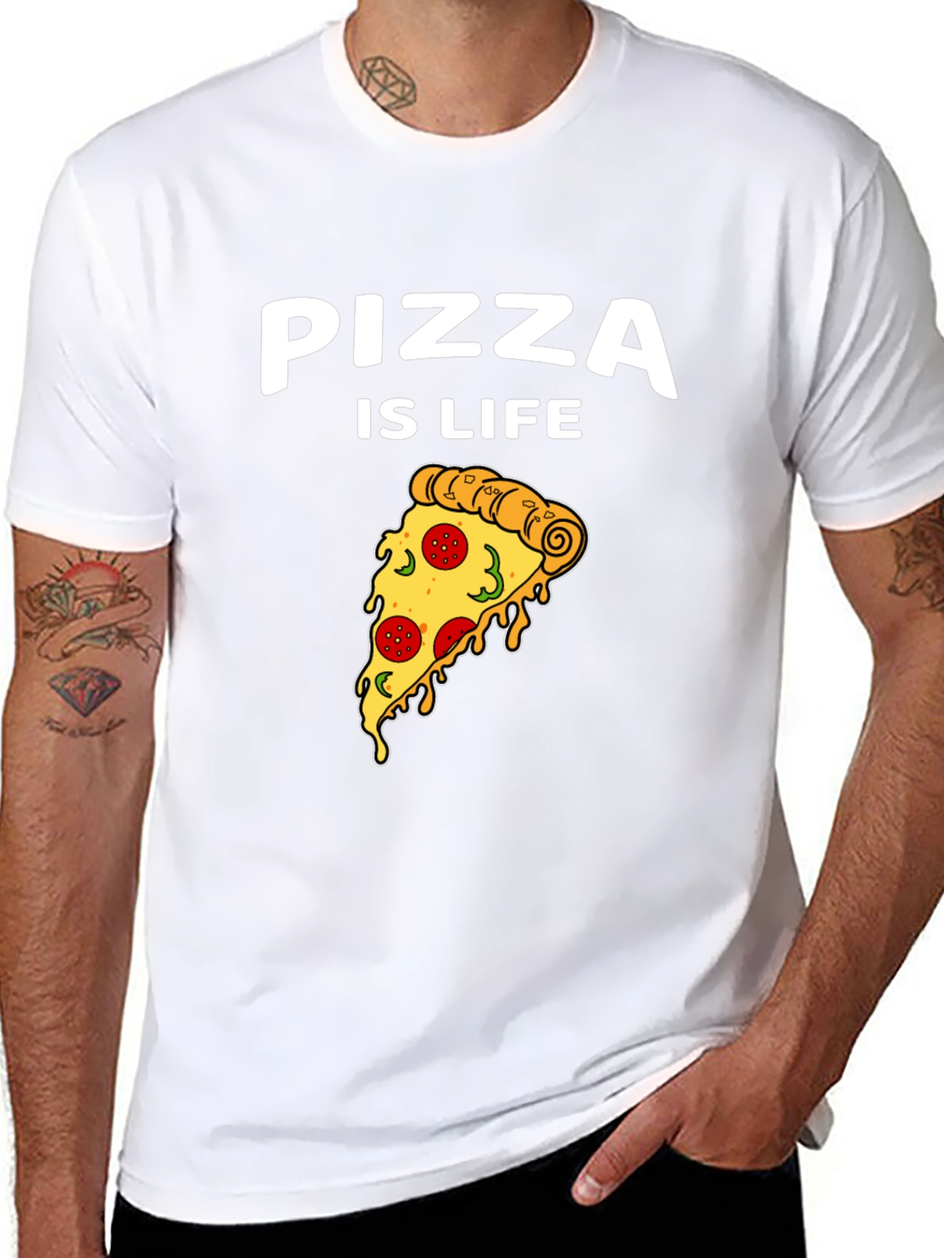 Pizza is Life Graphic T-Shirt - Foodie Tee