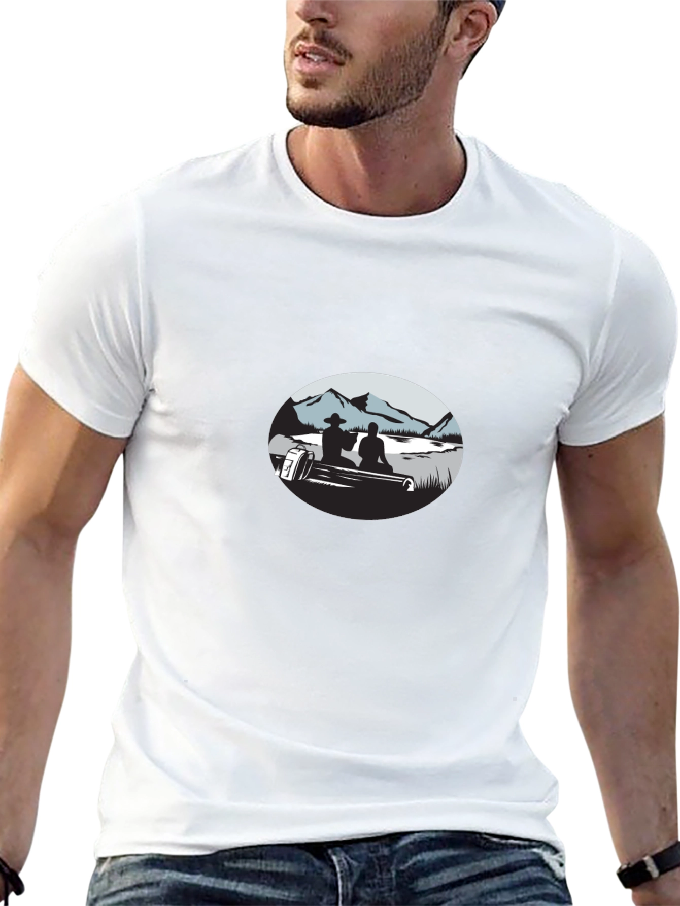 Mens Graphic Tee - Outdoors Design
