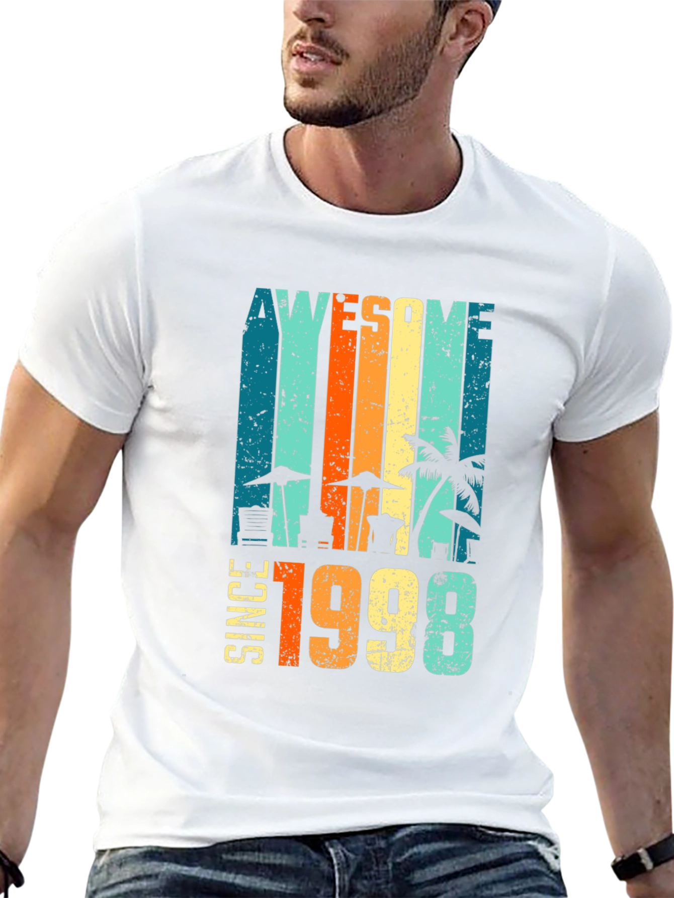 Awesome Since 1998 Beach Design T-Shirt