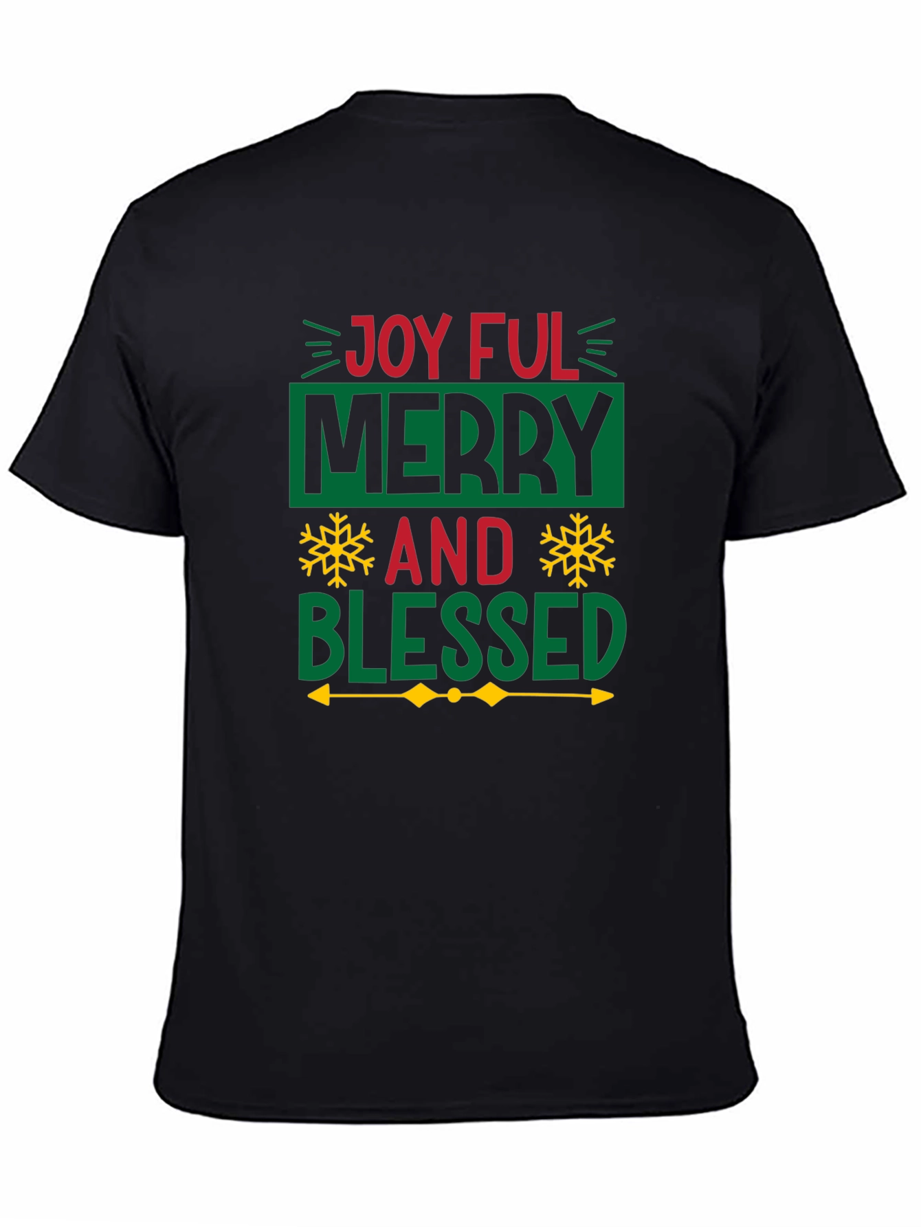 Joyful Merry Blessed Christmas Graphic Tee