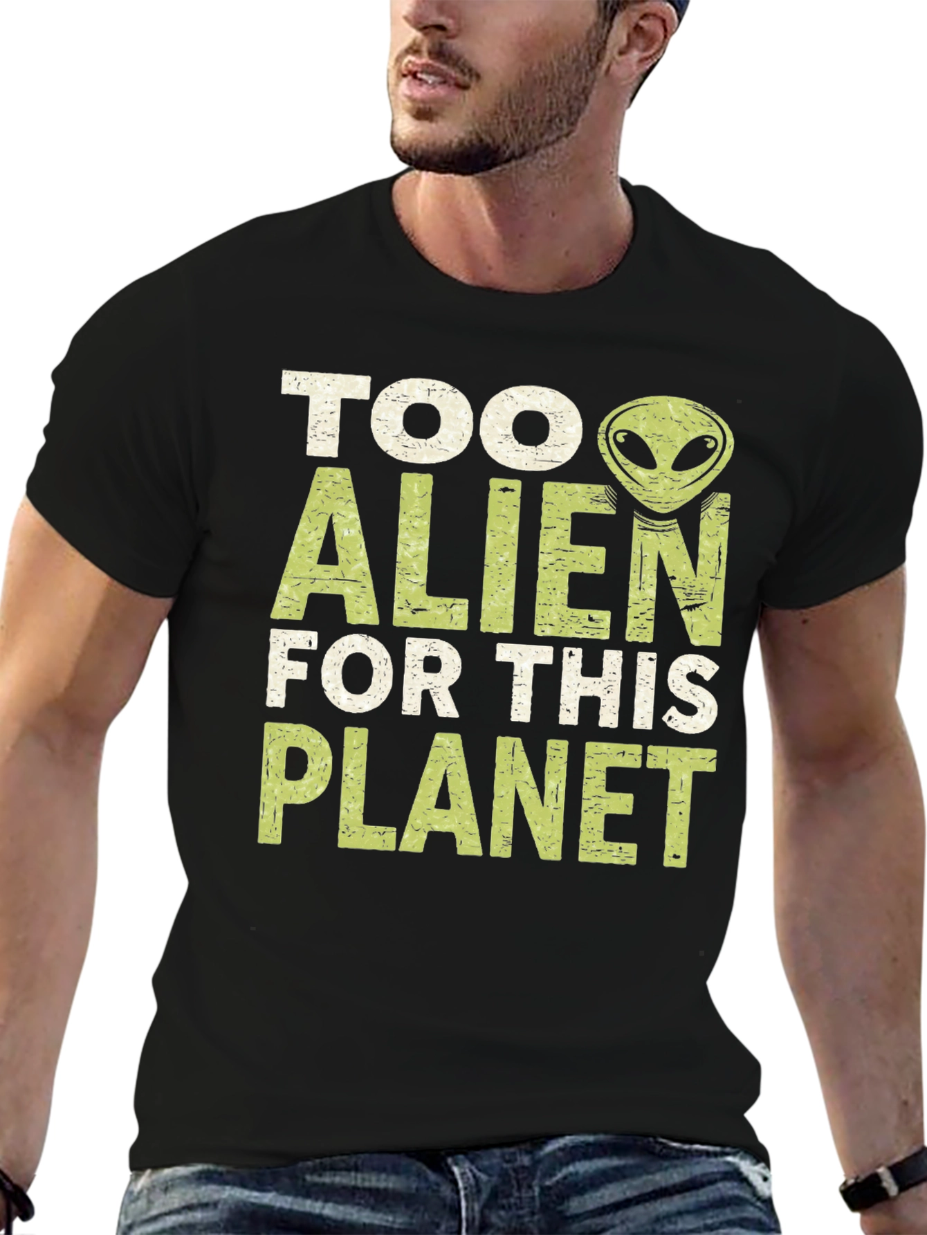 Too Alien for This Planet Graphic T-Shirt