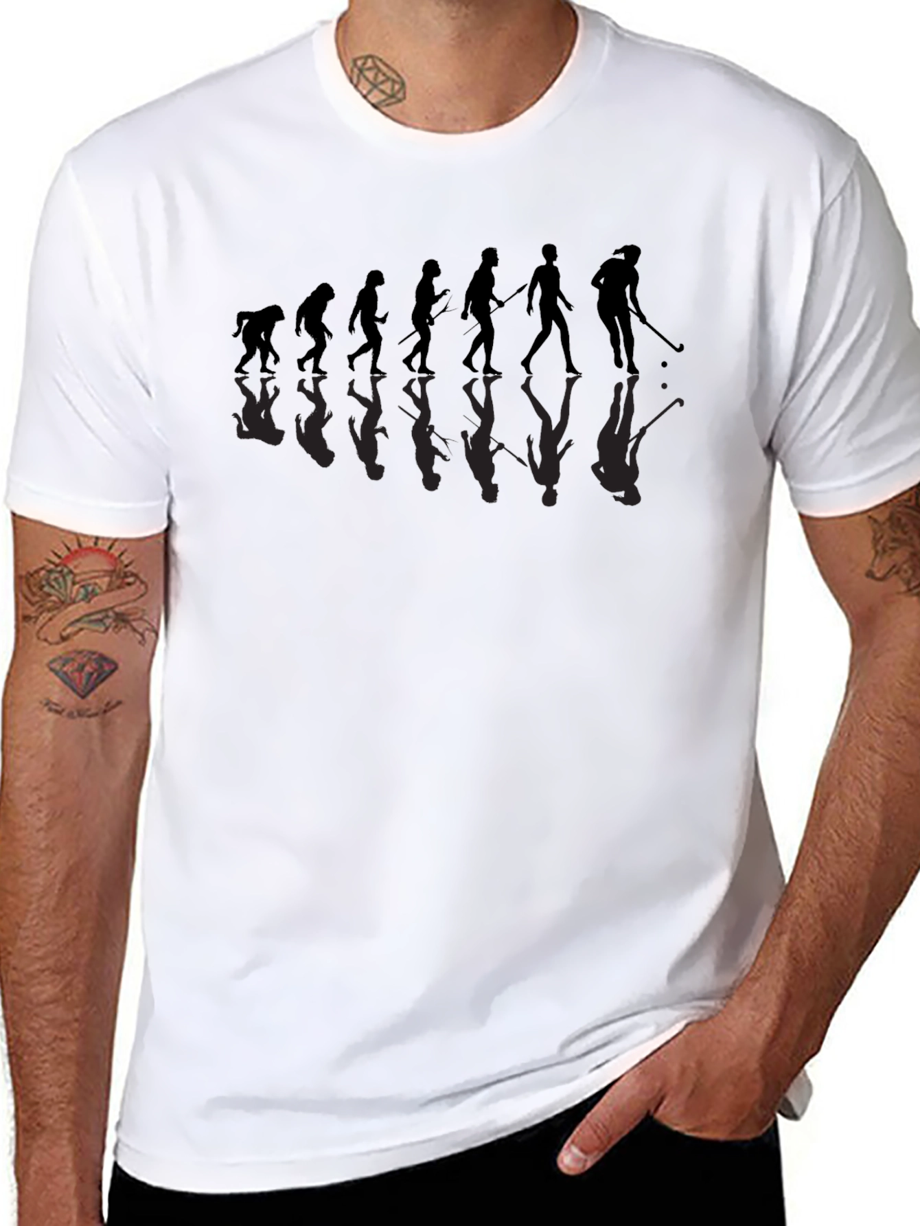 Golf Evolution Graphic T-Shirt - Funny Golfer Tee