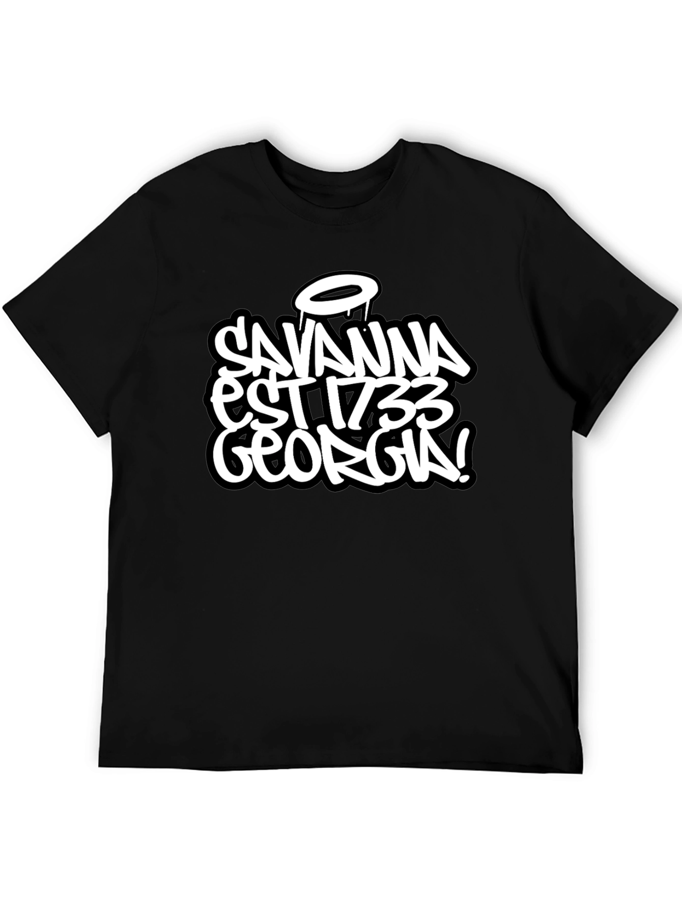 Savannah Georgia Est 1733 Black T-Shirt