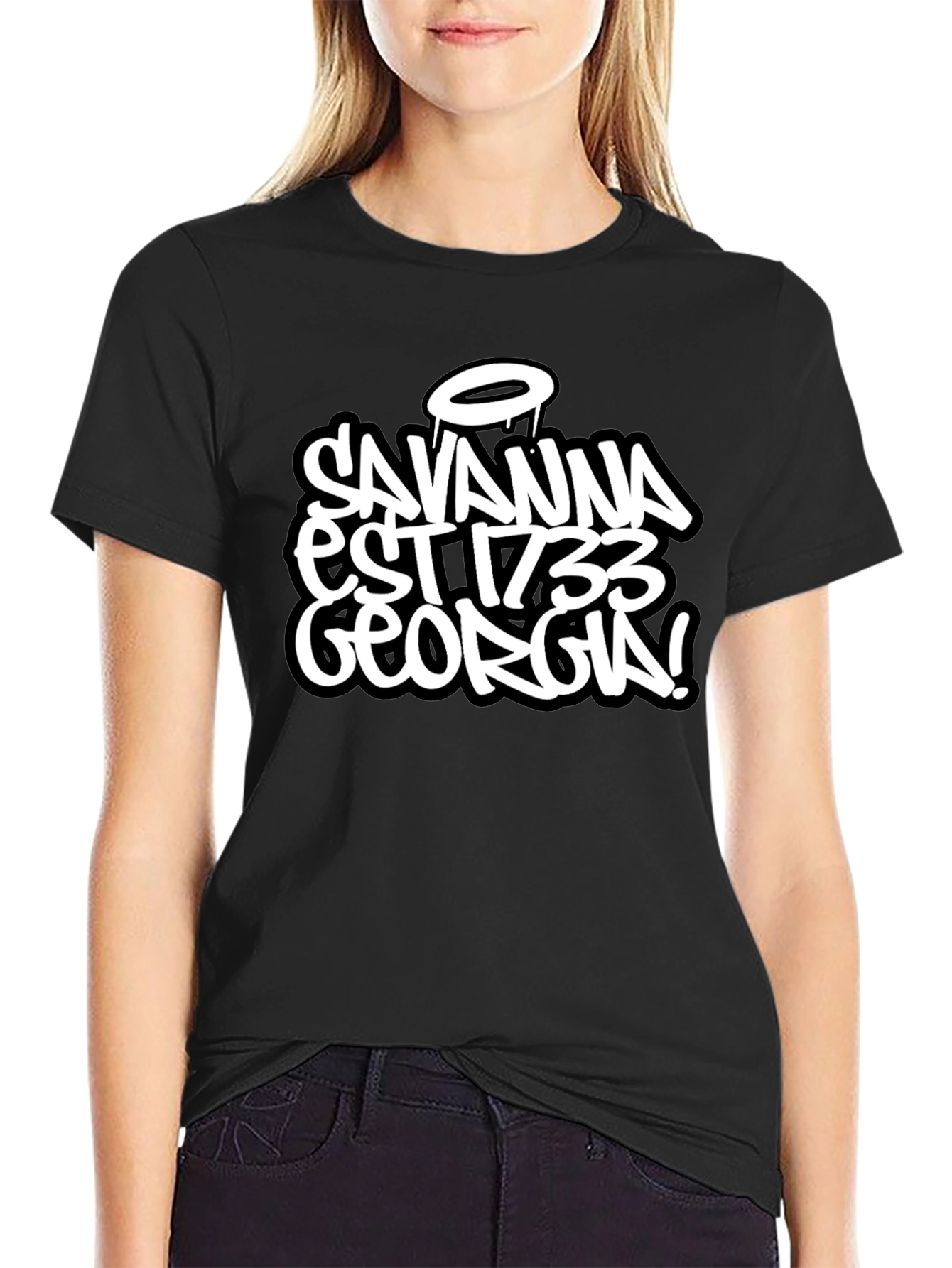 Savannah Georgia Est 1733 Black T-Shirt