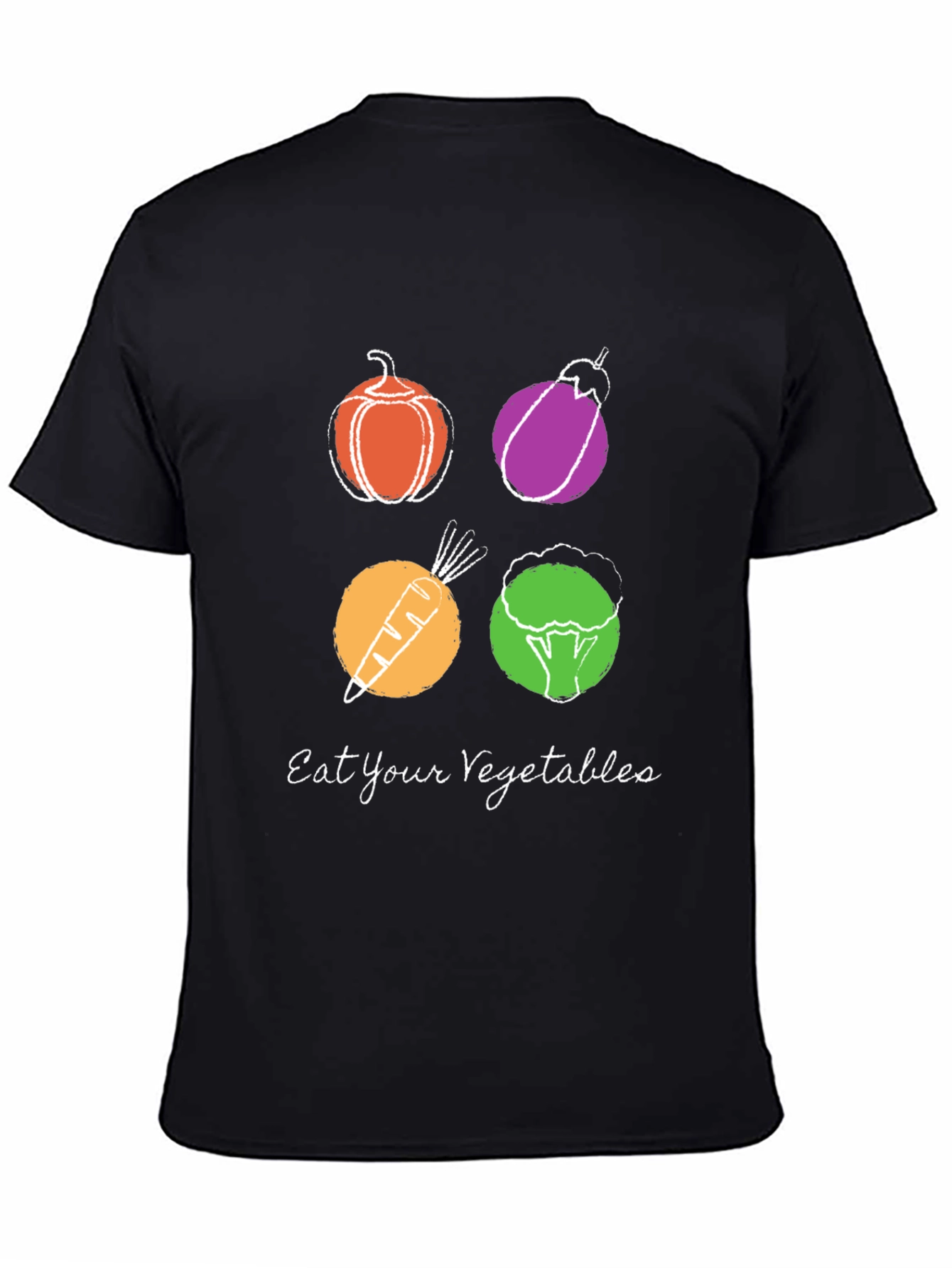 Eat Your Vegetables Graphic Tee - Trendy Vegan Shirt