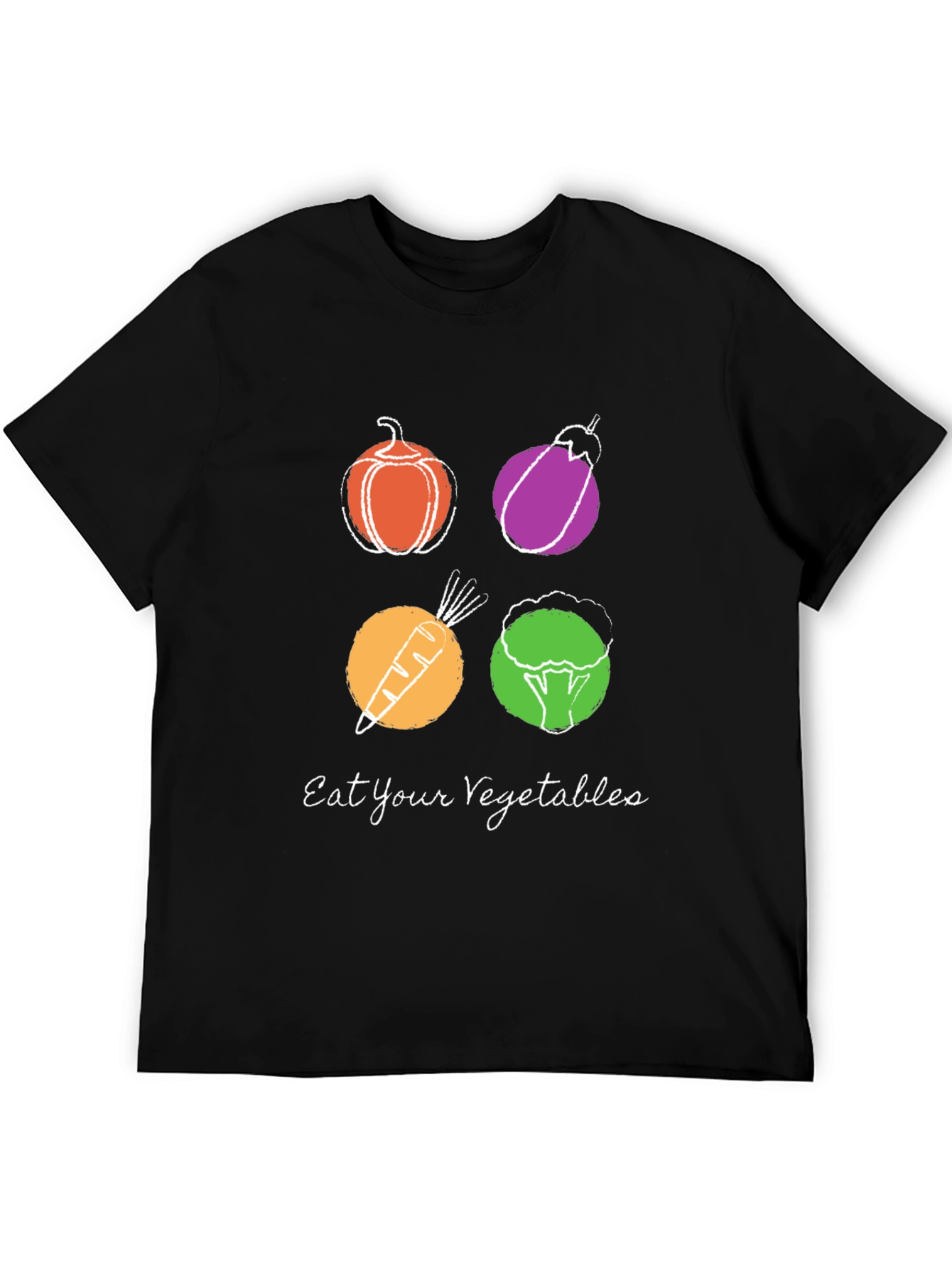Eat Your Vegetables Graphic Tee - Trendy Vegan Shirt