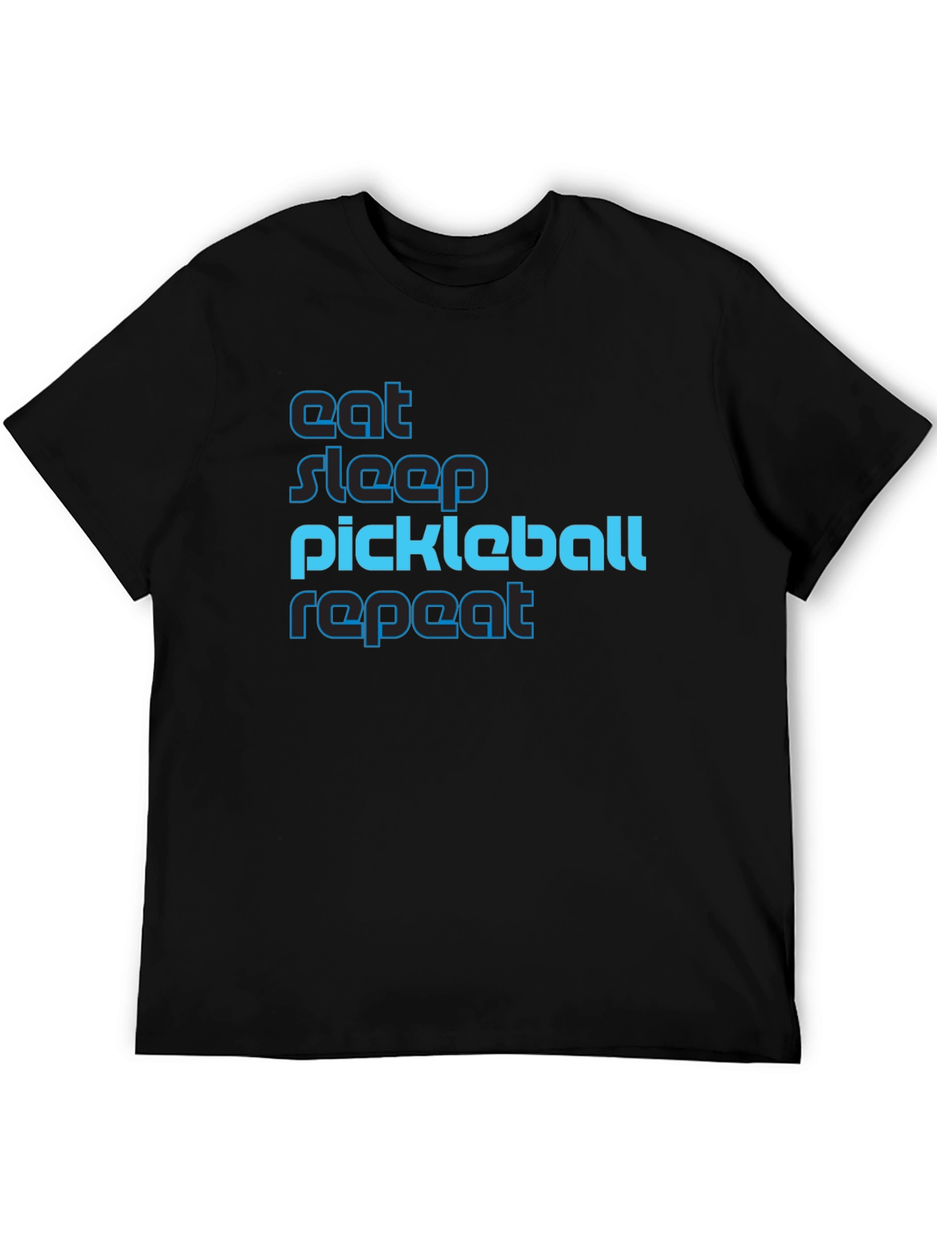 Eat Sleep Pickleball Repeat Graphic Tee