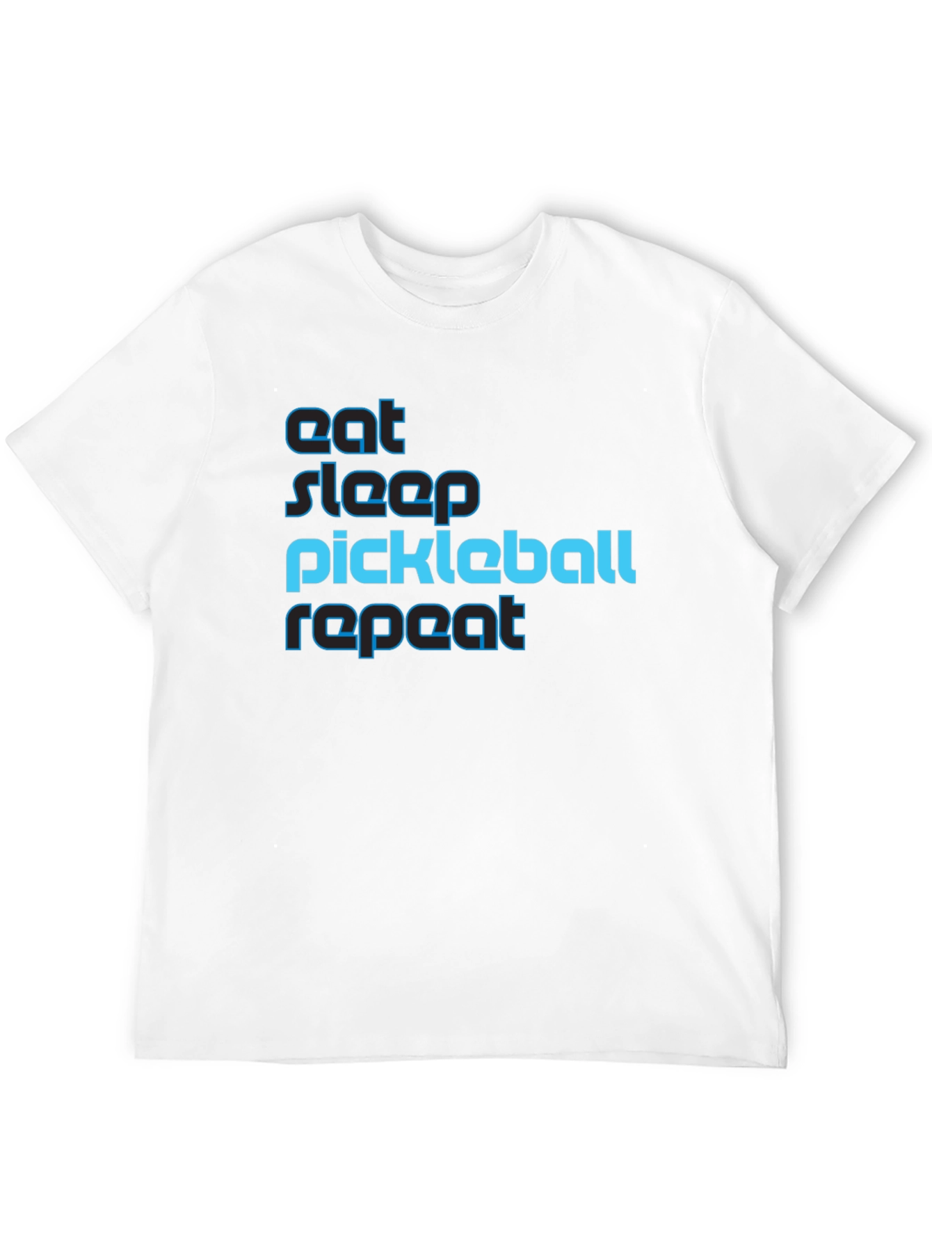 Eat Sleep Pickleball Repeat Graphic Tee