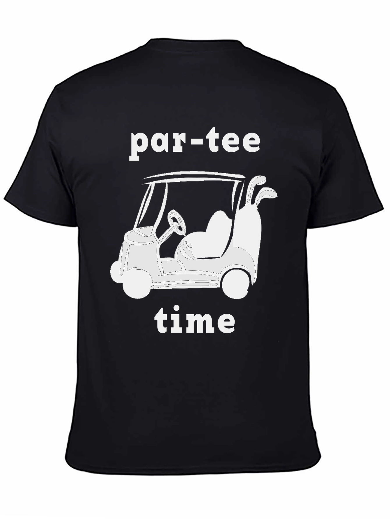 Par-Tee Time Golf Cart Graphic T-Shirt
