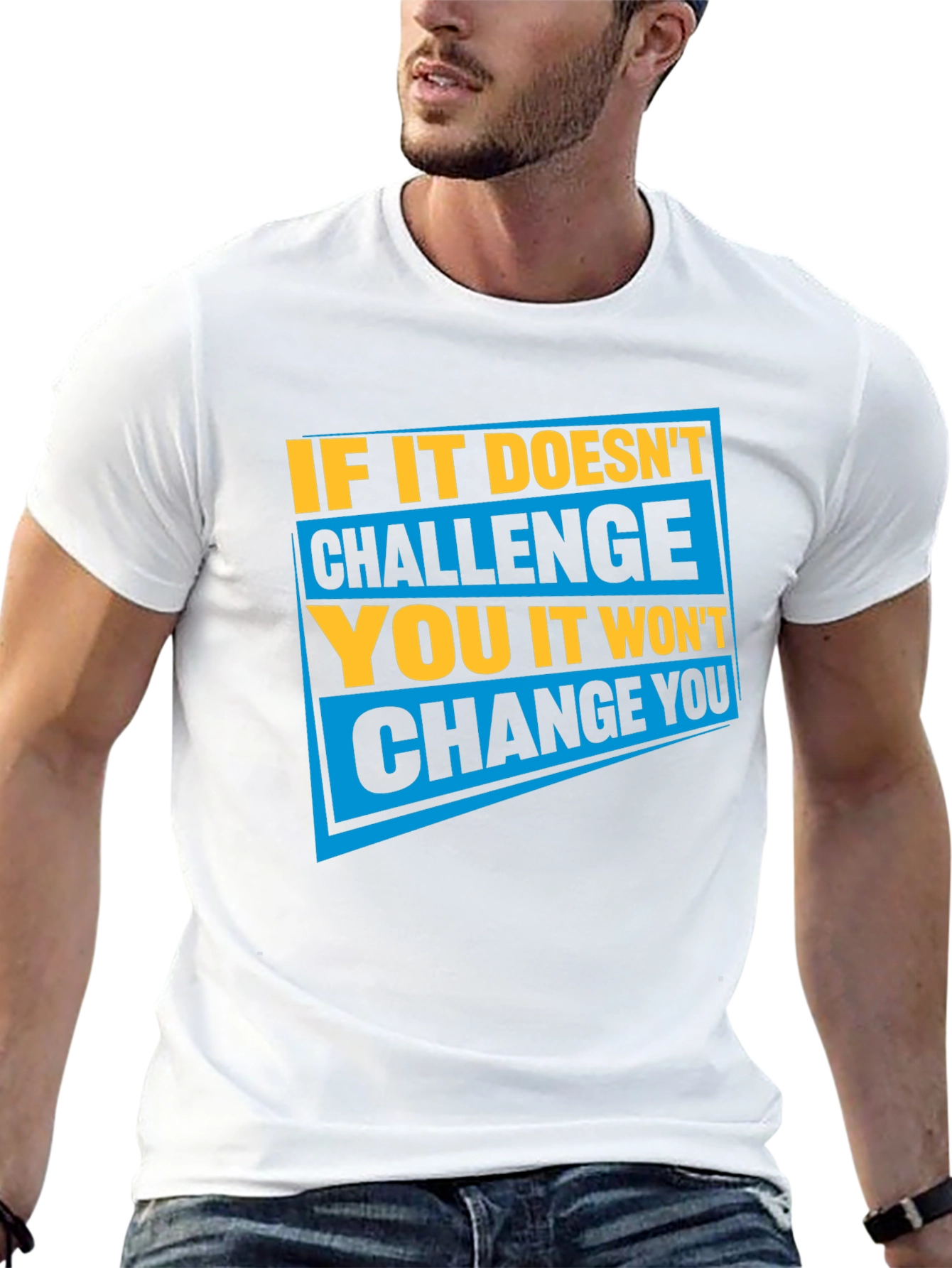 Motivational Challenge Change Black T-Shirt