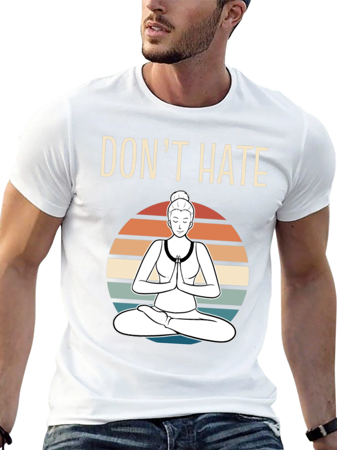 Dont Hate Meditate Graphic T-Shirt