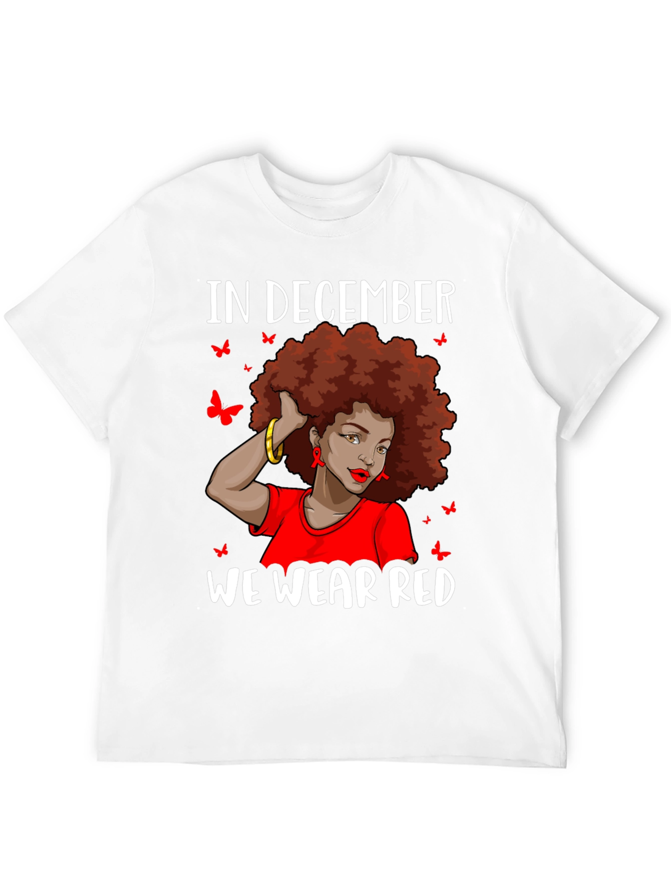 In December We Wear Red Awareness T-Shirt