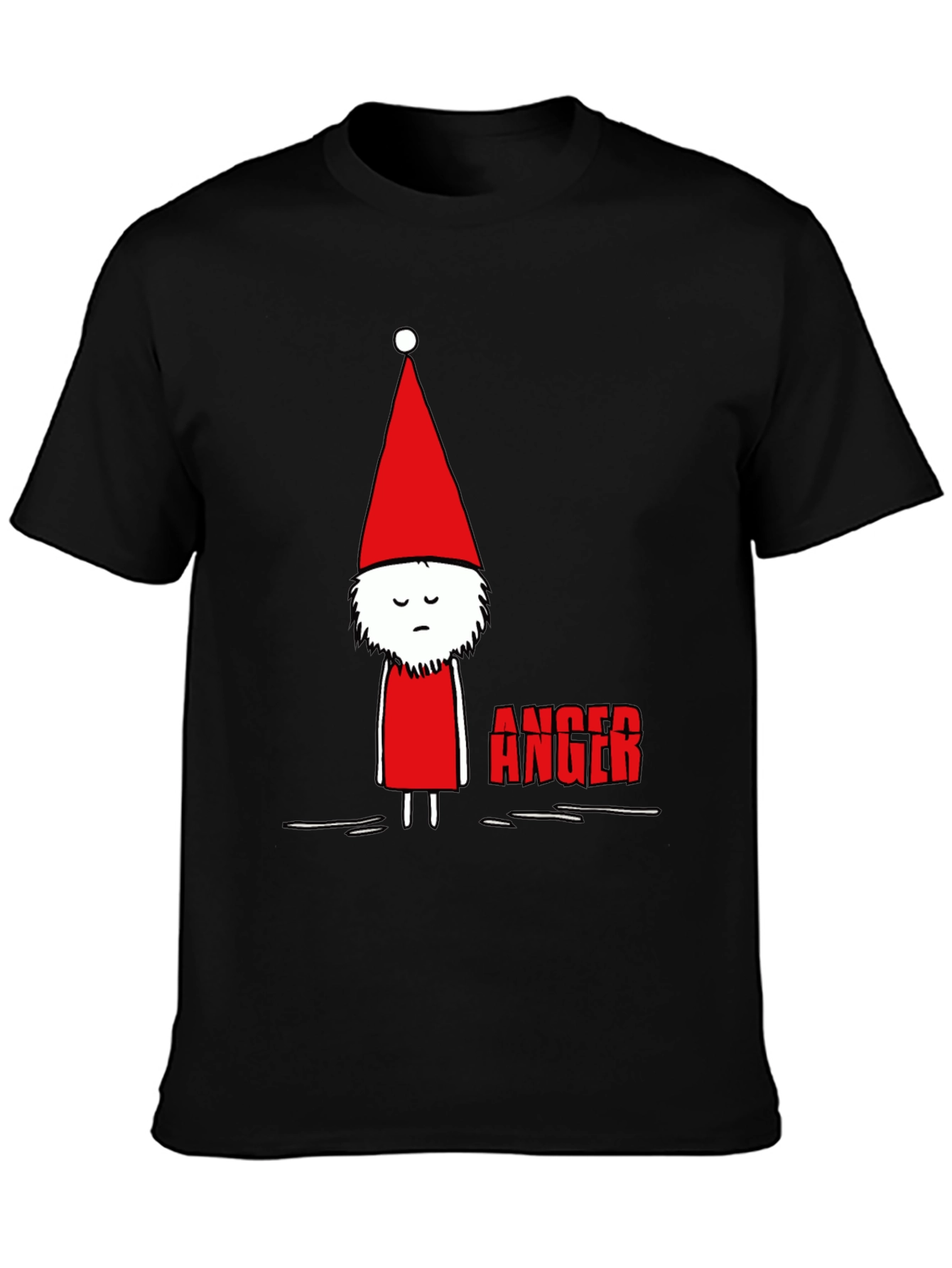 Anger Gnome Graphic Tee - Black