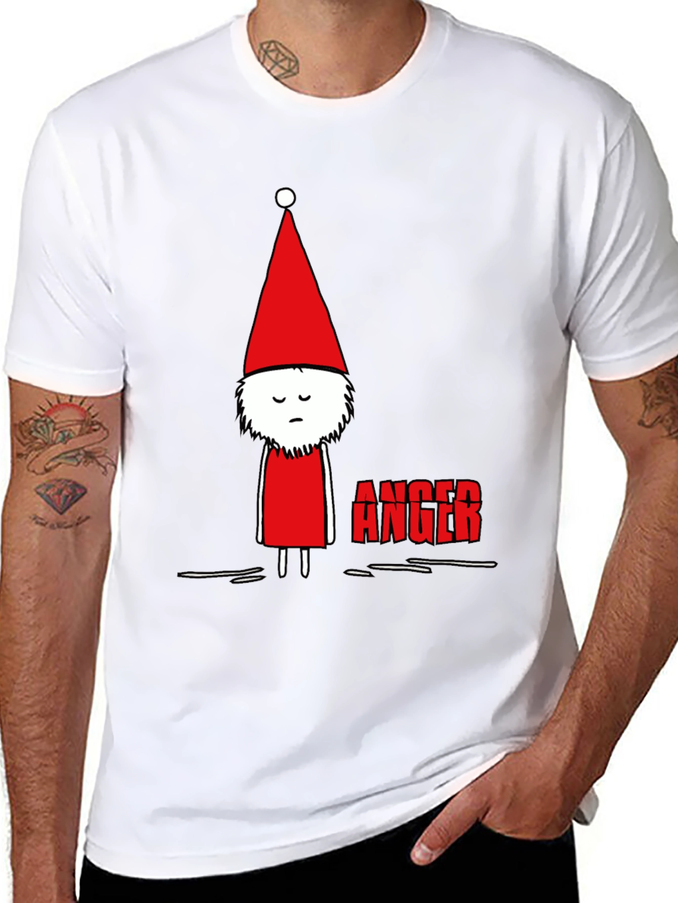 Anger Gnome Graphic Tee - Black