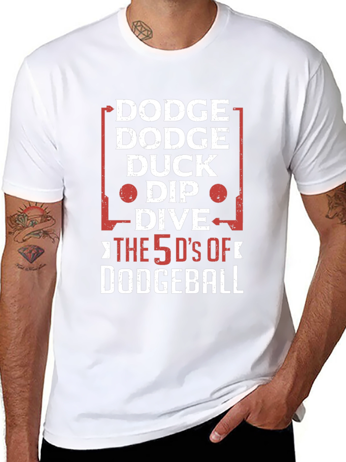 Dodgeball 5 Ds Funny Graphic T-Shirt
