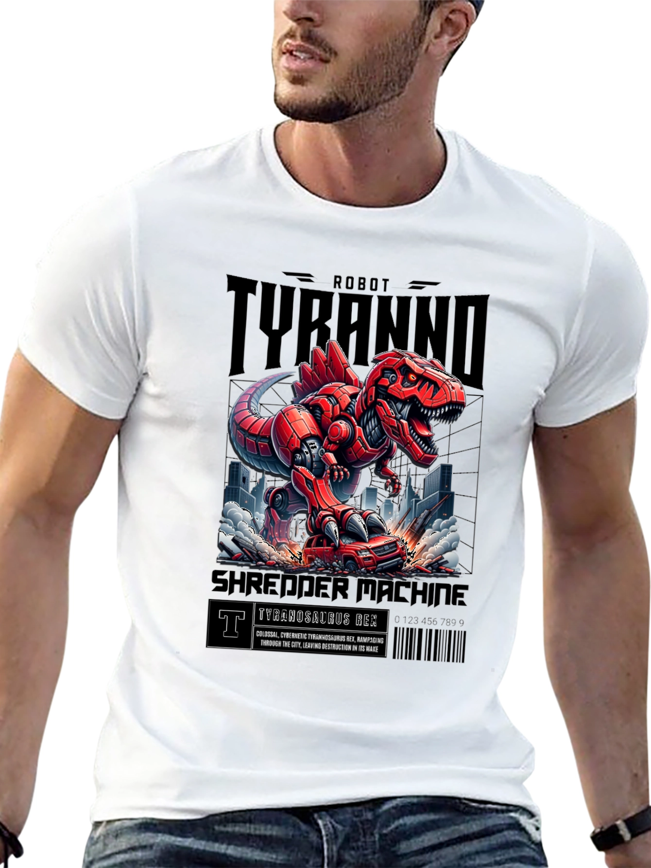 Robot Tyranno Shredder Machine T-Shirt