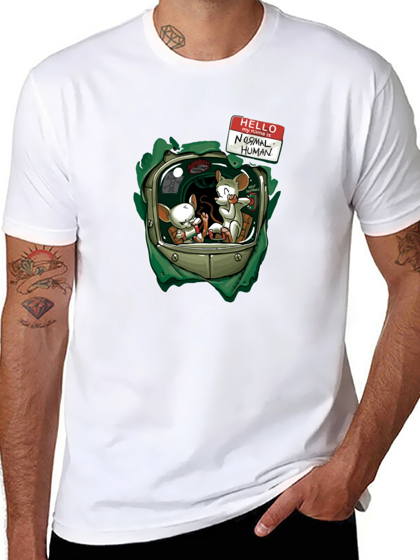 Pinky and the Brain T-Shirt - Normal Human