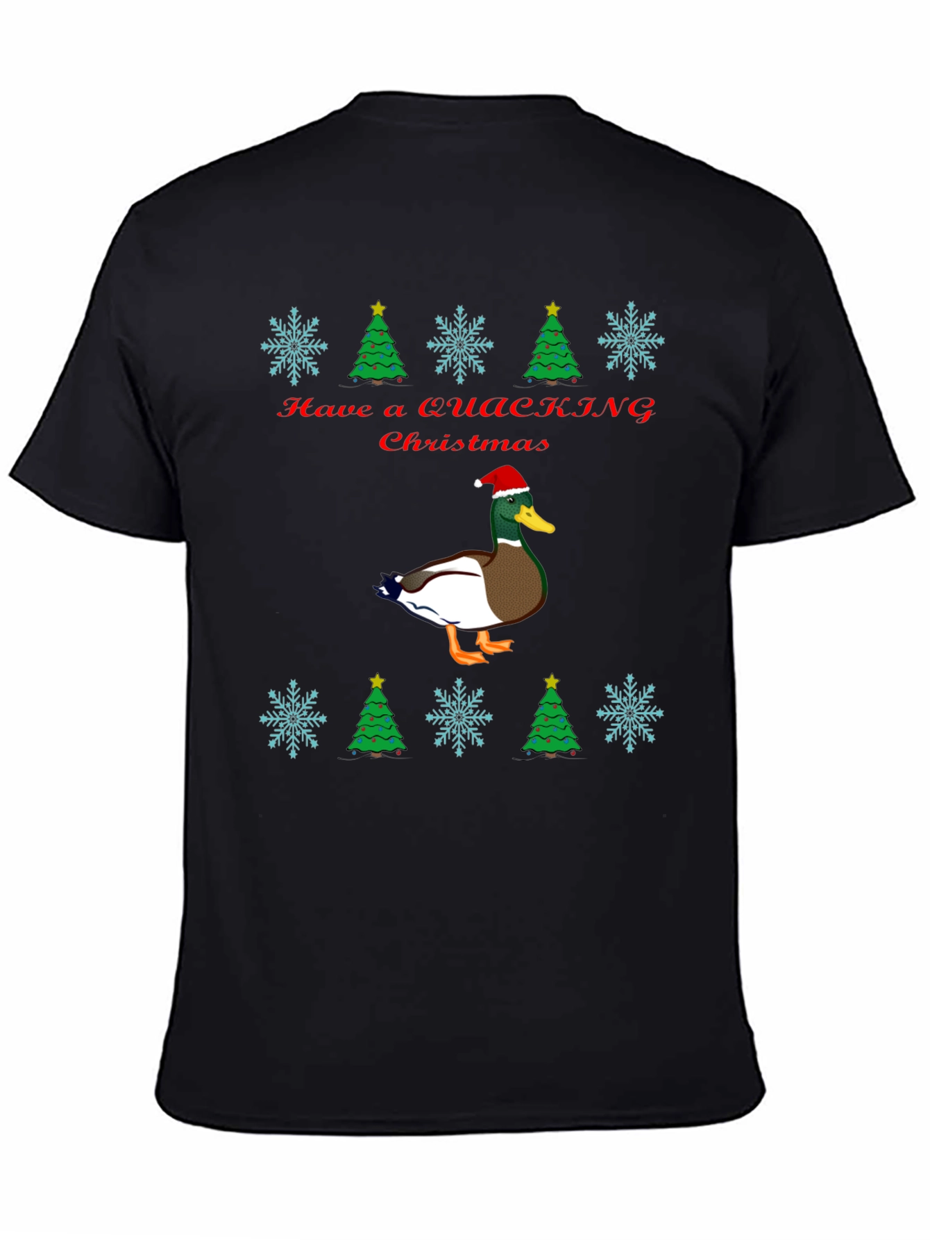 Quacking Christmas T-Shirt - Holiday Duck Tee