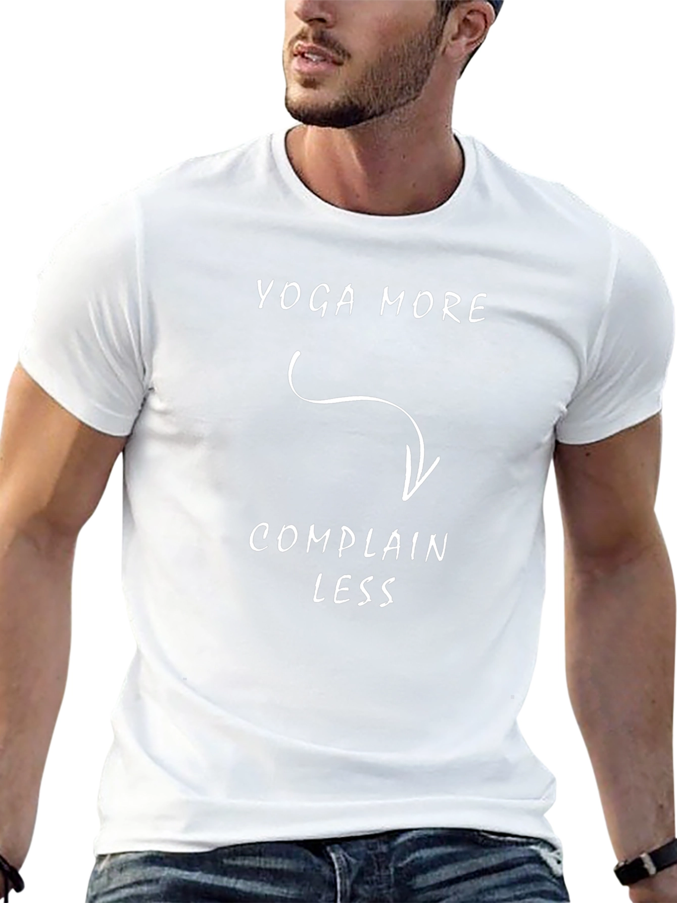 Yoga More Complain Less T-Shirt Funny Yoga Tee
