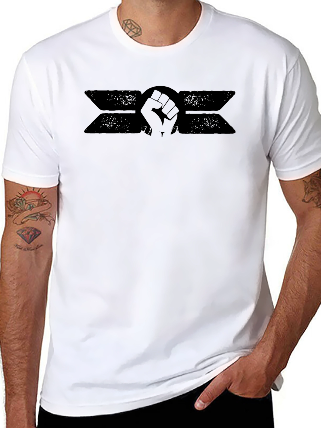 Black Fist Graphic Tee - Unisex Cotton T-Shirt