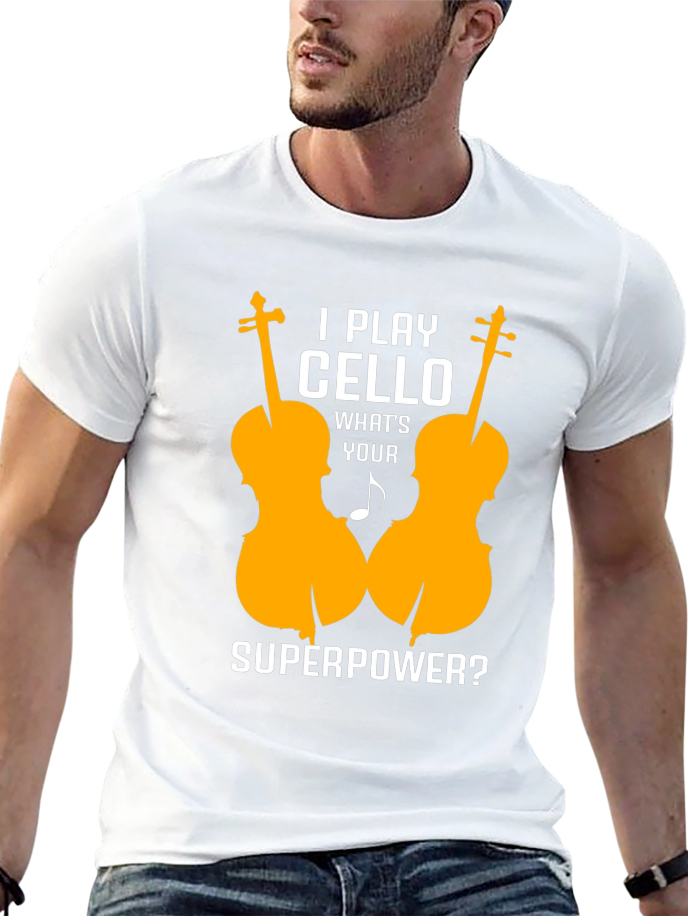 Cello Player Superpower T-Shirt - Music Lover Tee