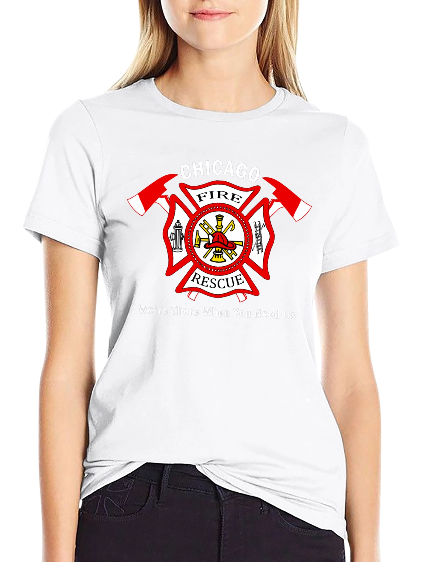 Chicago Fire Rescue Black T-Shirt