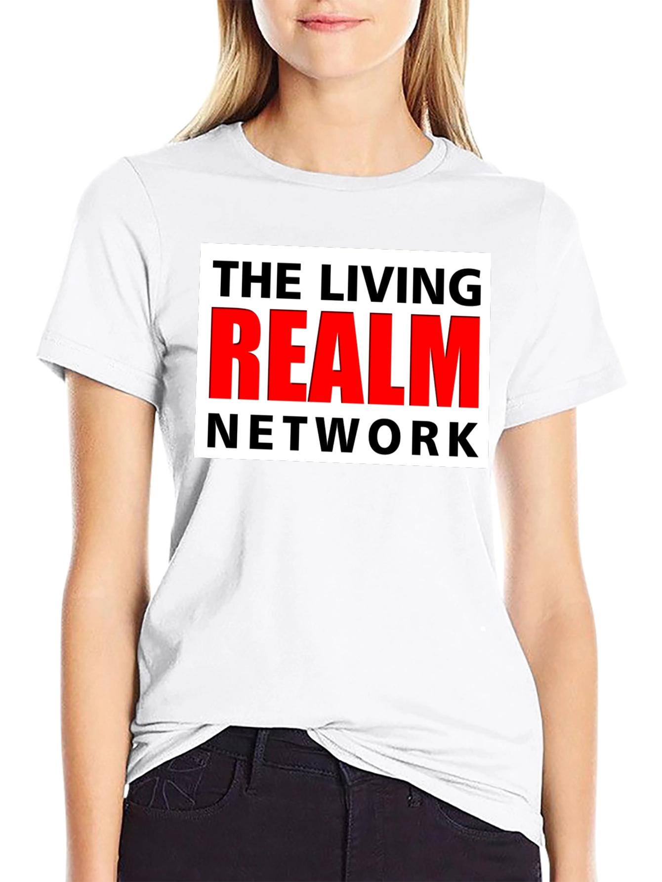 The Living Realm Network Black T-Shirt