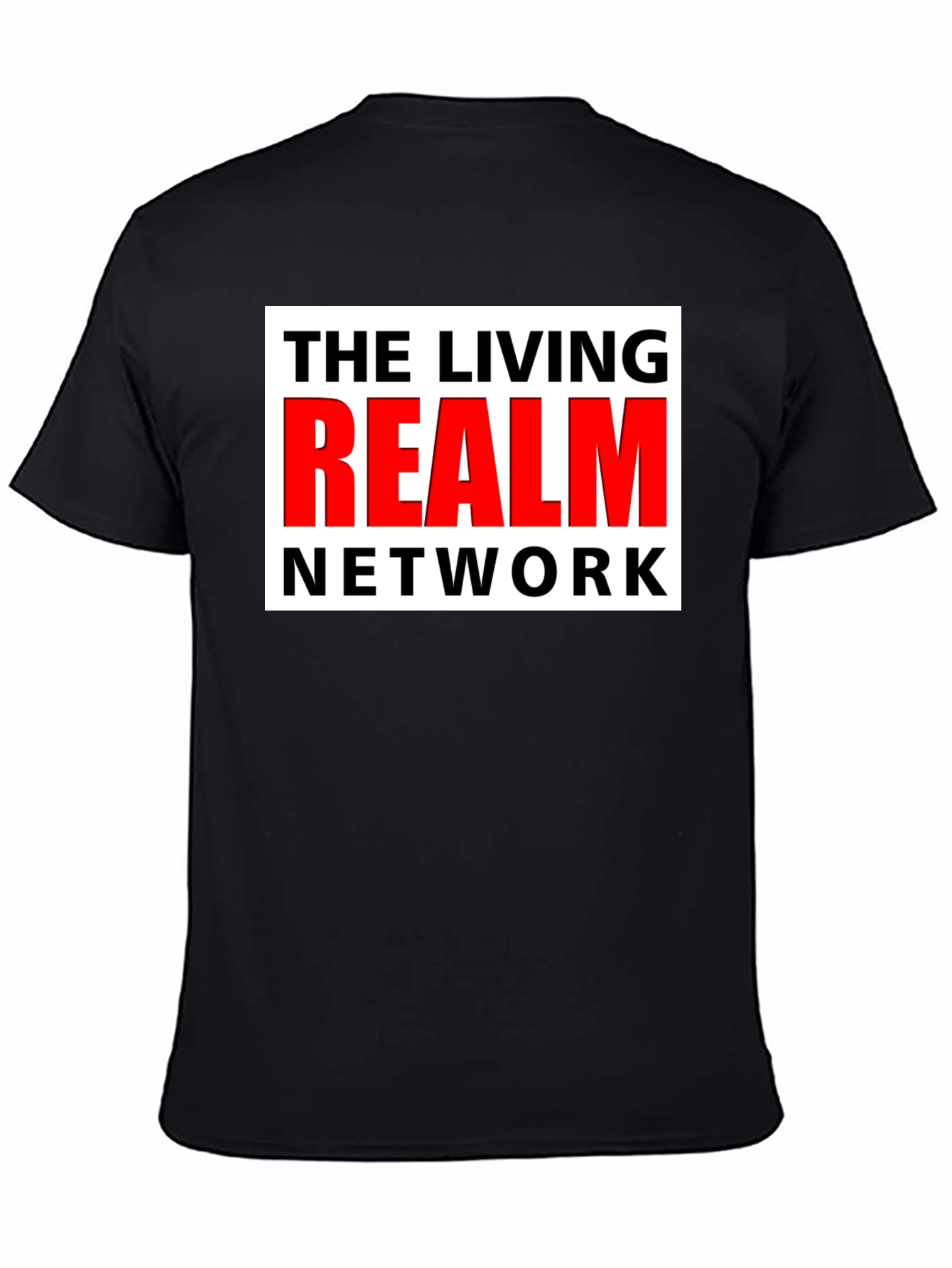 The Living Realm Network Black T-Shirt