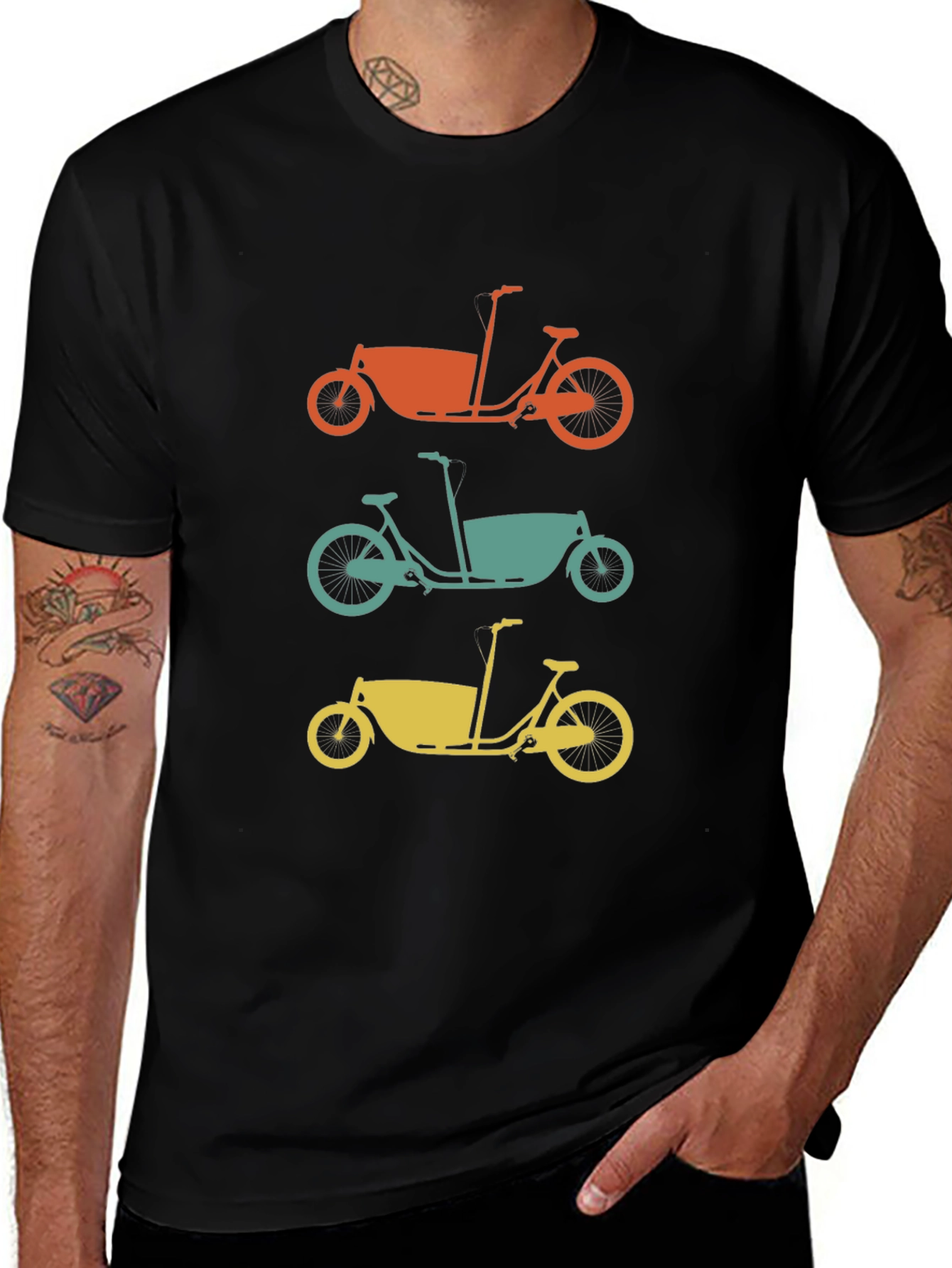 Cargo Bike T-Shirt - Retro Bicycle Tee