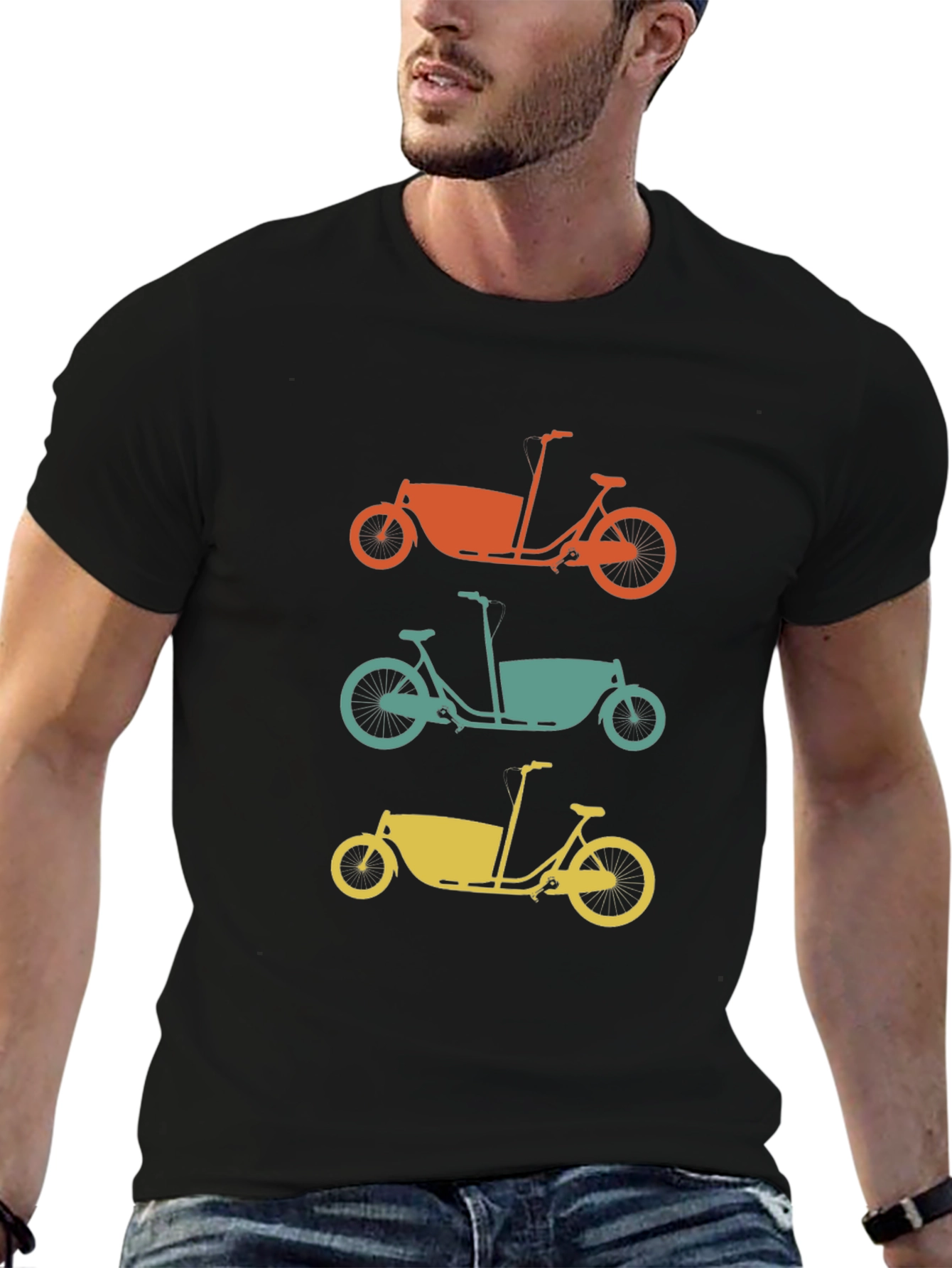 Cargo Bike T-Shirt - Retro Bicycle Tee