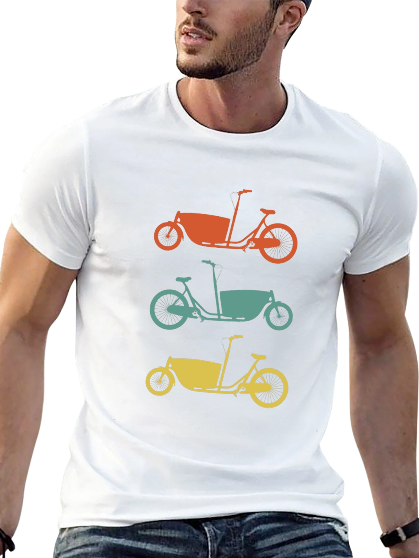 Cargo Bike T-Shirt - Retro Bicycle Tee