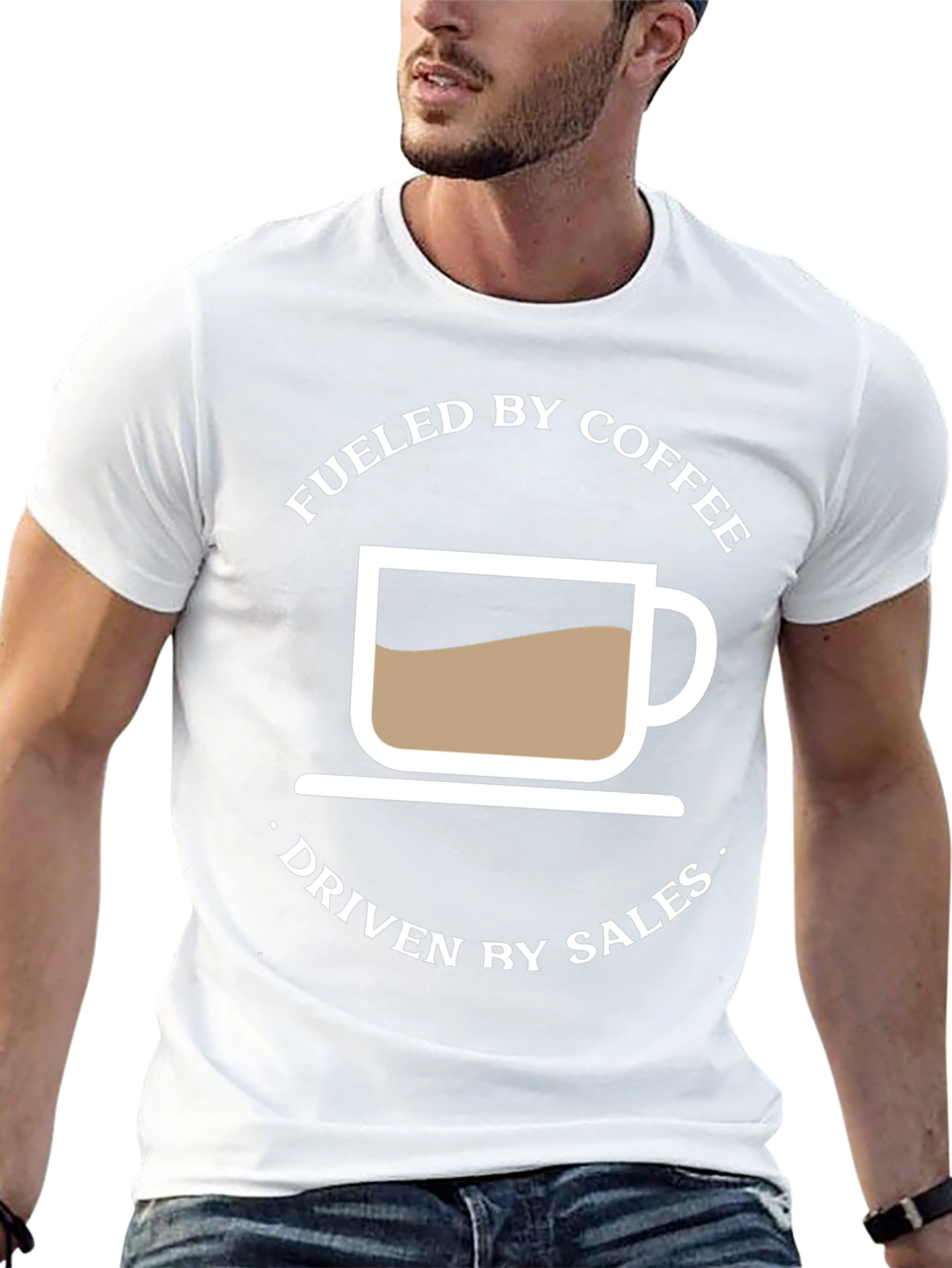 Fueled by Coffee Driven by Sales Graphic Tee