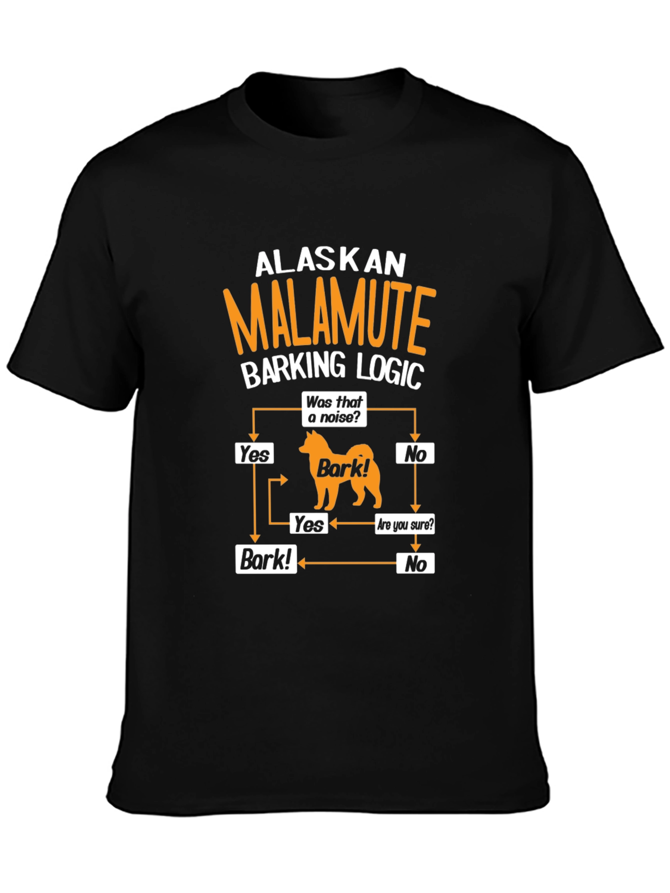 Alaskan Malamute Barking Logic T-Shirt