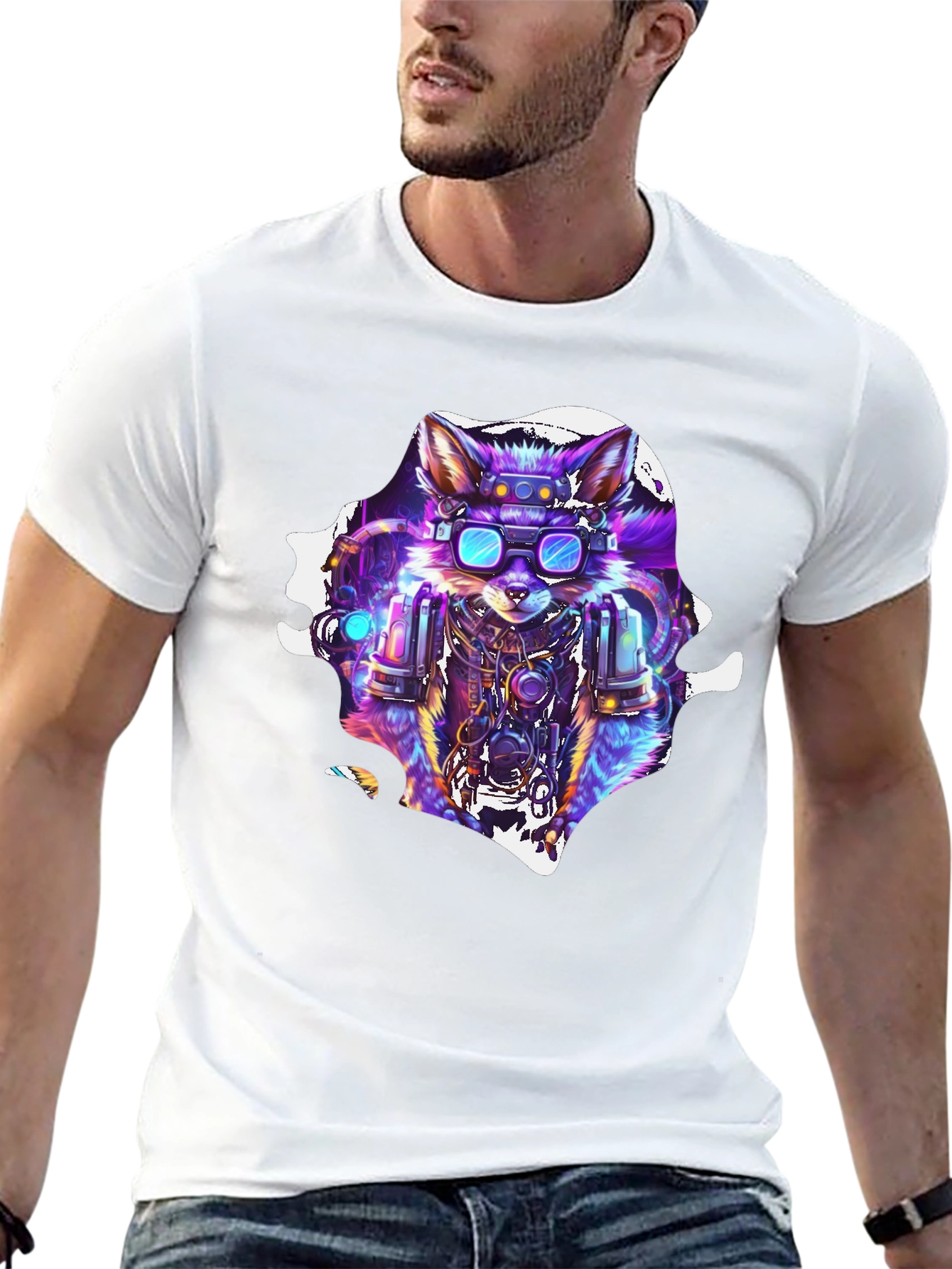 Cyberpunk Fox T-Shirt