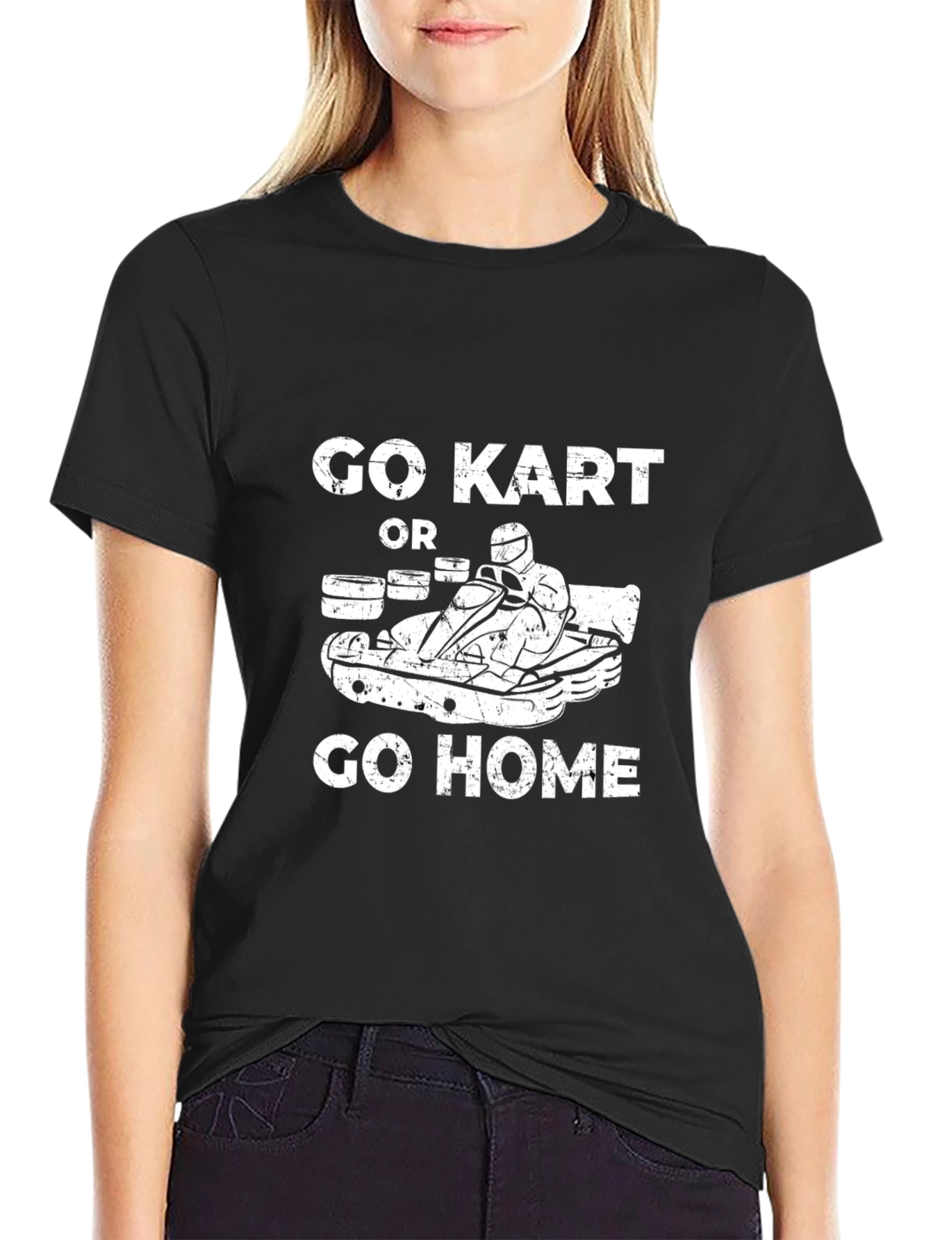 Go Kart or Go Home Black T-Shirt