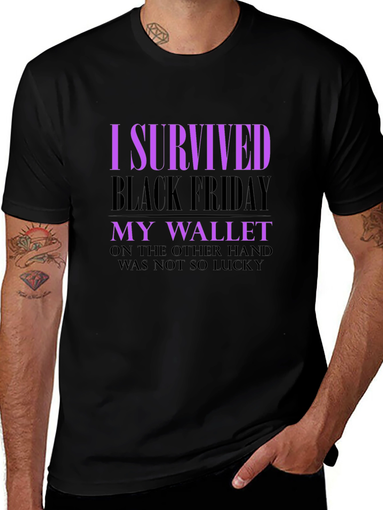 Black Friday Survivor Novelty T-Shirt