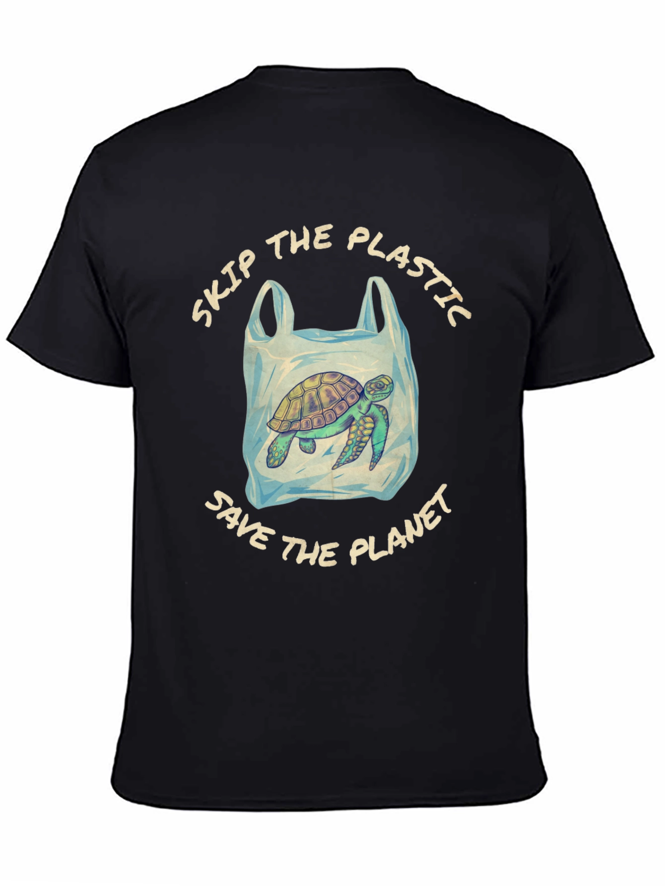 Eco-Friendly Turtle Tee: Skip Plastic Save the Planet
