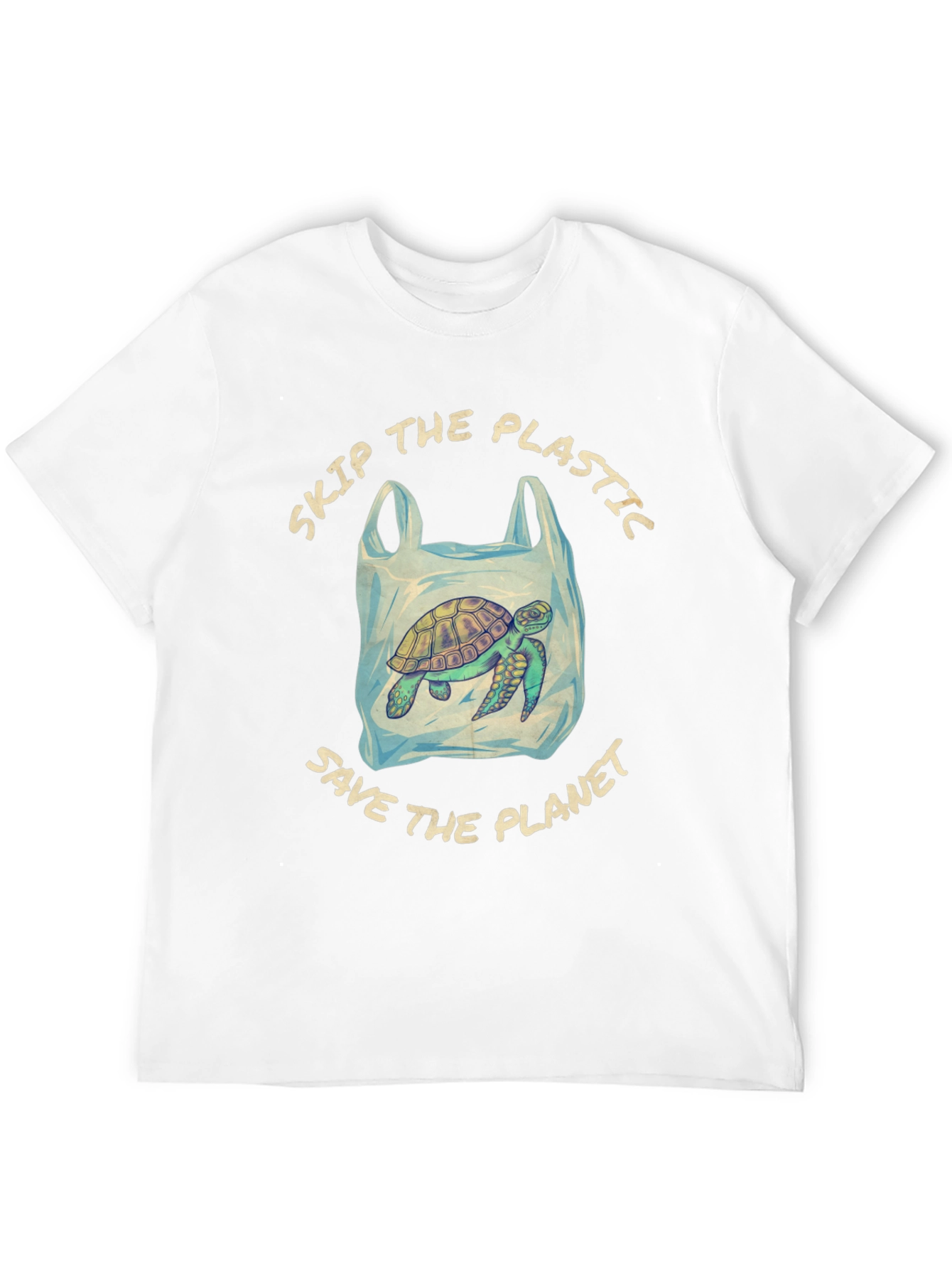 Eco-Friendly Turtle Tee: Skip Plastic Save the Planet
