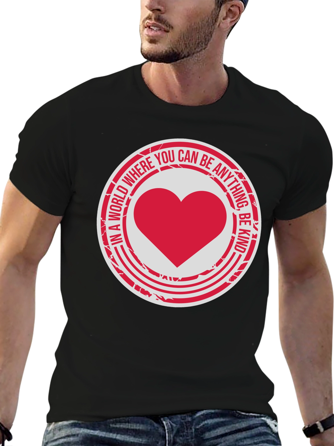 Kindness Heart Graphic Tee - Inspirational Design