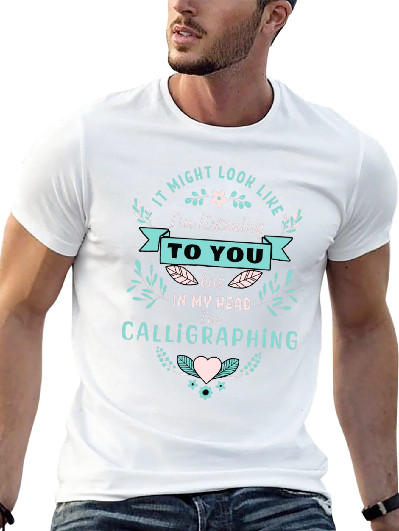 Calligraphing T-Shirt - Funny Tee